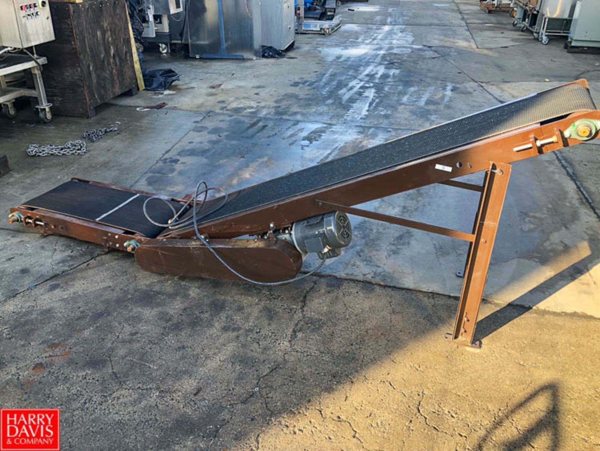 10' Length Incline Conveyor, 14" Width, with Conveyor Drive