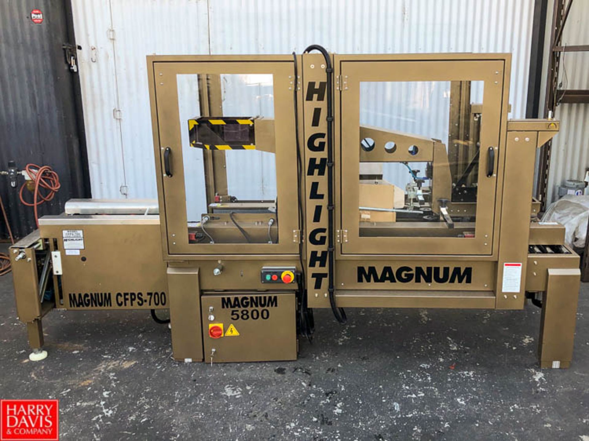 Magnum 700 Case Former and Magnum 5800 Top and Bottom Case Sealer **SUBJECT TO BULK BIDDING**