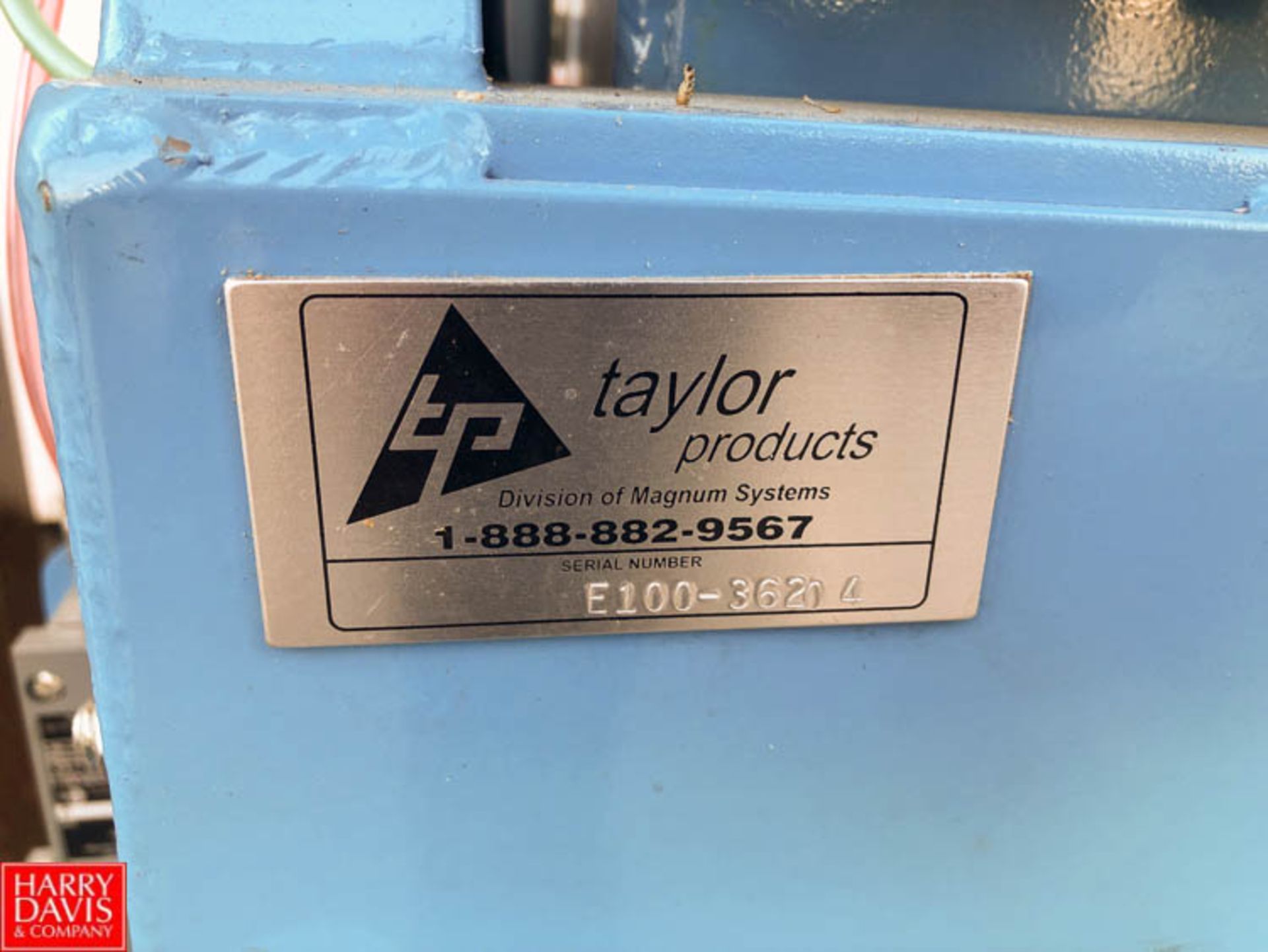Taylor TE-100 Electronic Bagging Scale. Fill range = 20-125 lbs. Currently Setup for Filling 50 - Image 3 of 11