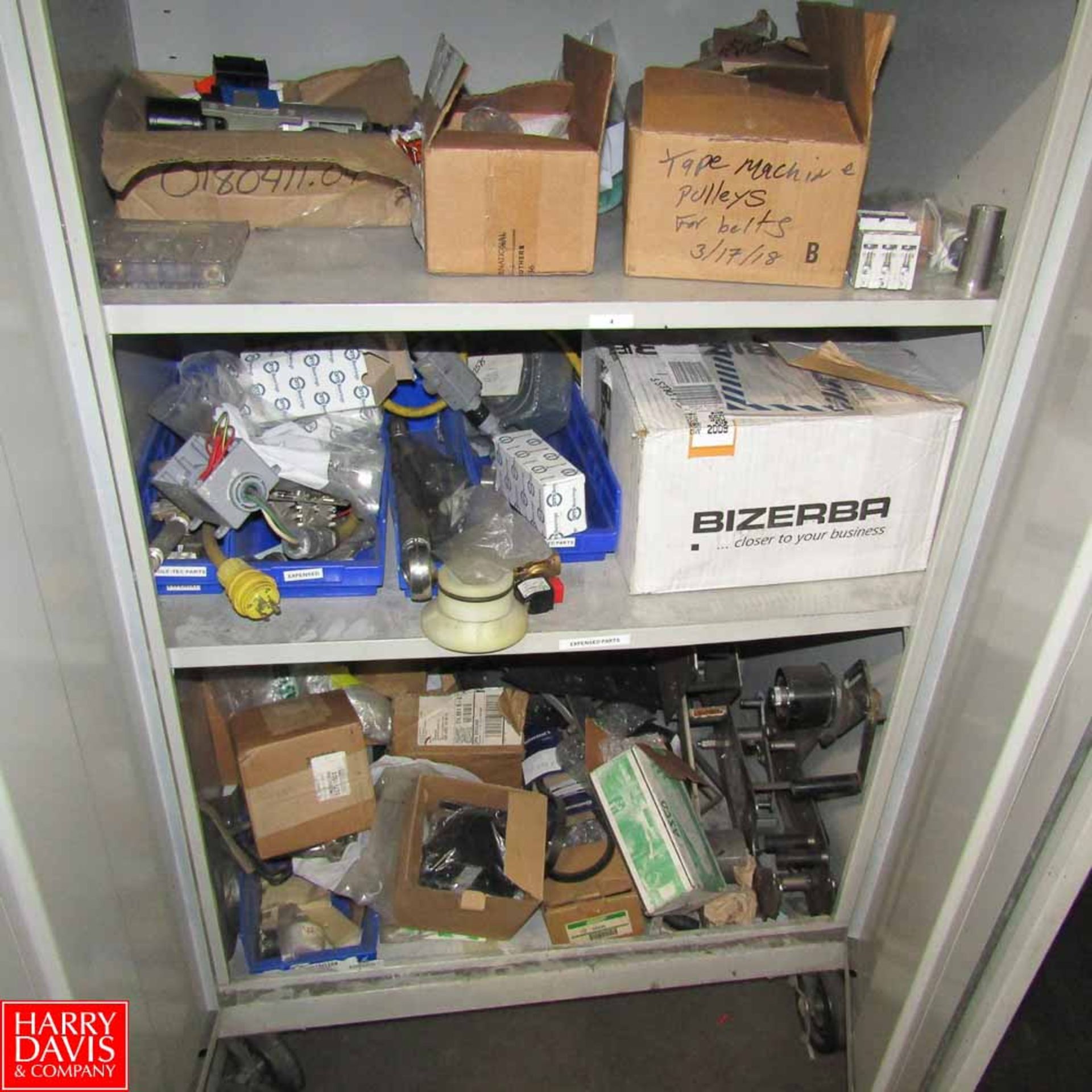 2-Door Cabinets with Contents Including: Assorted Computer Spare Parts, Spare Parts for Smoke House, - Image 3 of 10