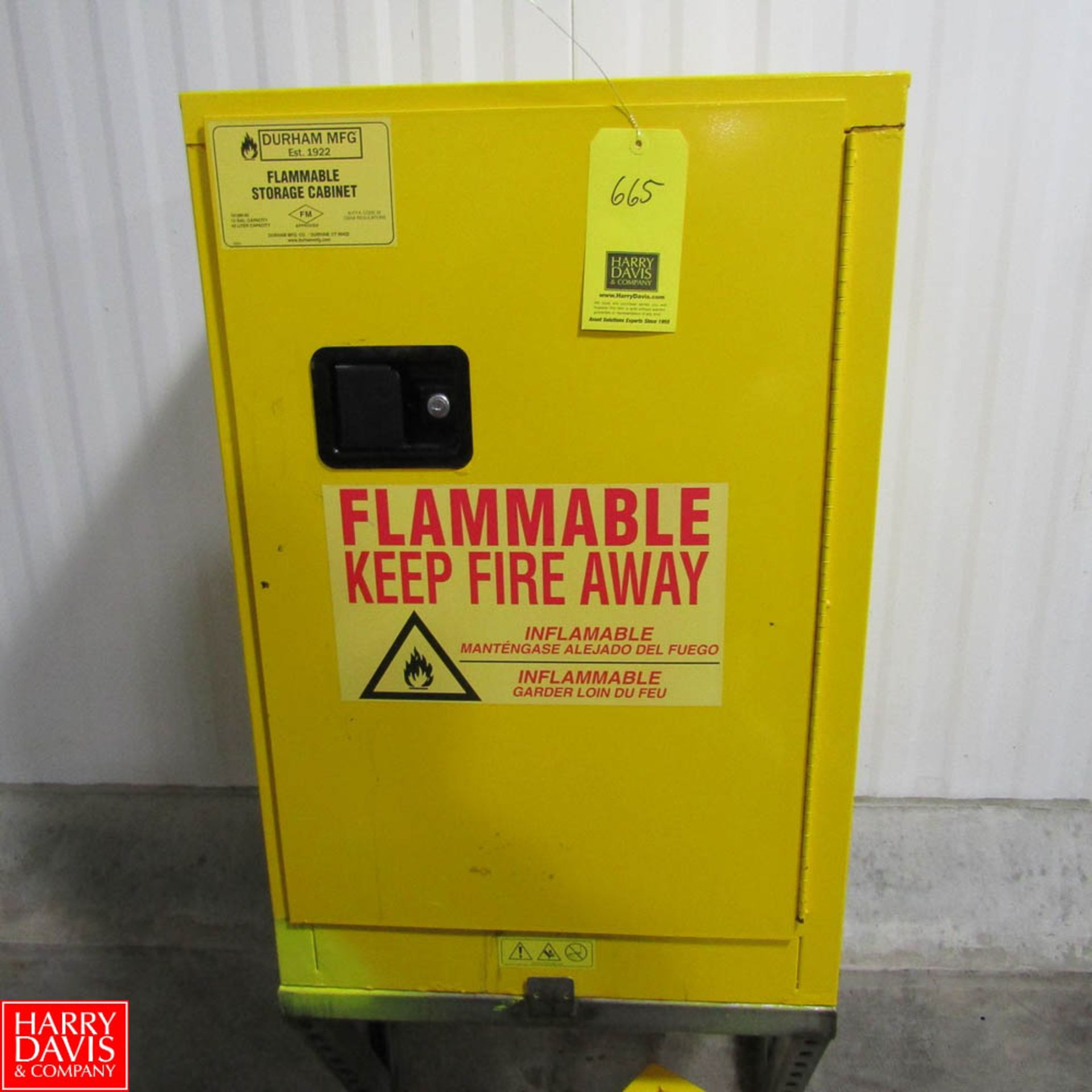 Durham 12 Gallon Capacity Flammable Liquid Storage Cabinet Rigging Fee: 50