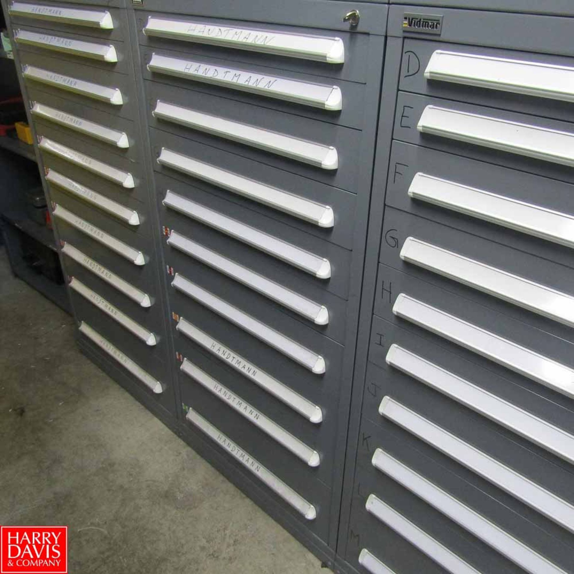 Vidmar 10-Drawer Heavy Duty Parts Cabinet Rigging Fee: 100