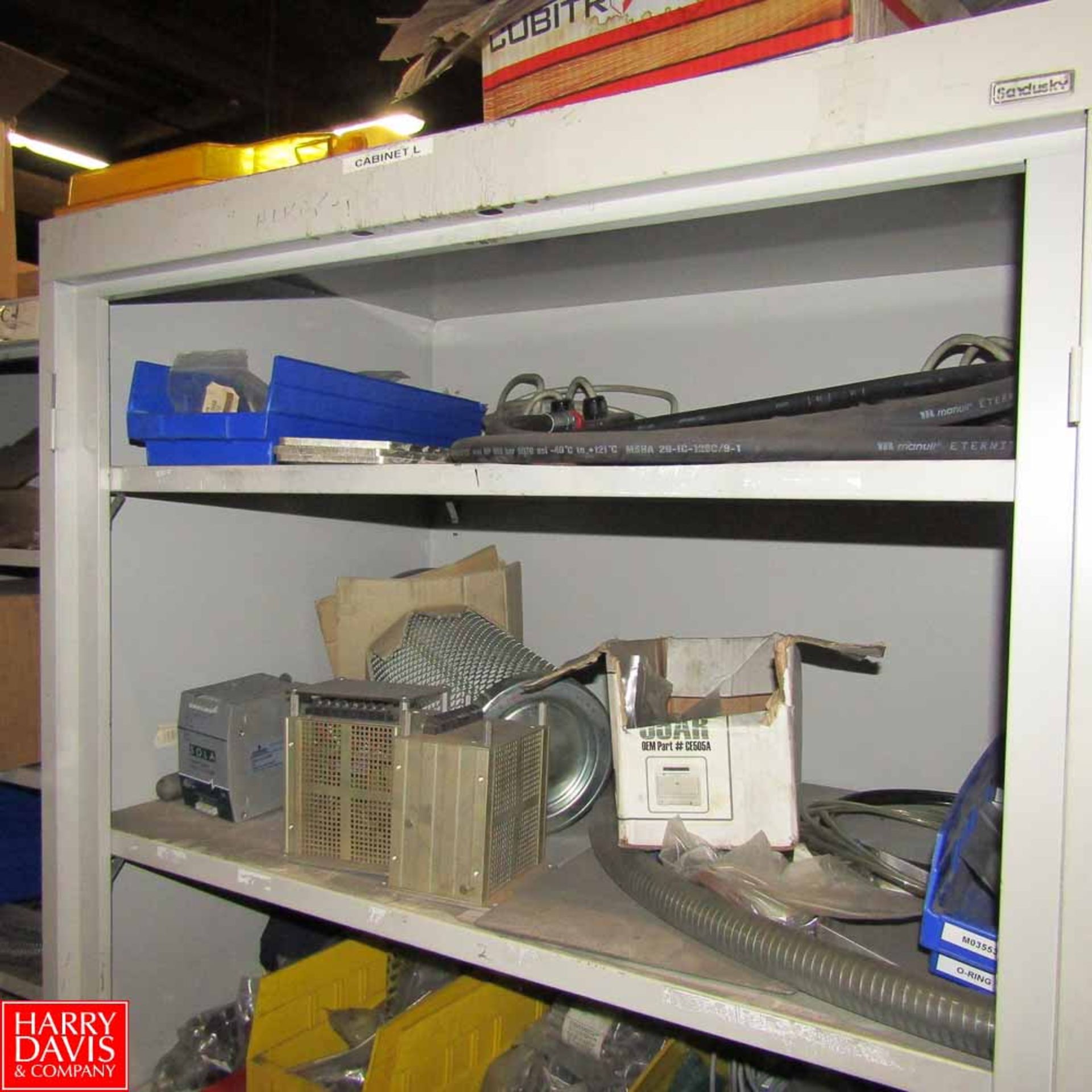 2-Door Cabinets with Contents Including: Assorted Computer Spare Parts, Spare Parts for Smoke House, - Image 9 of 10