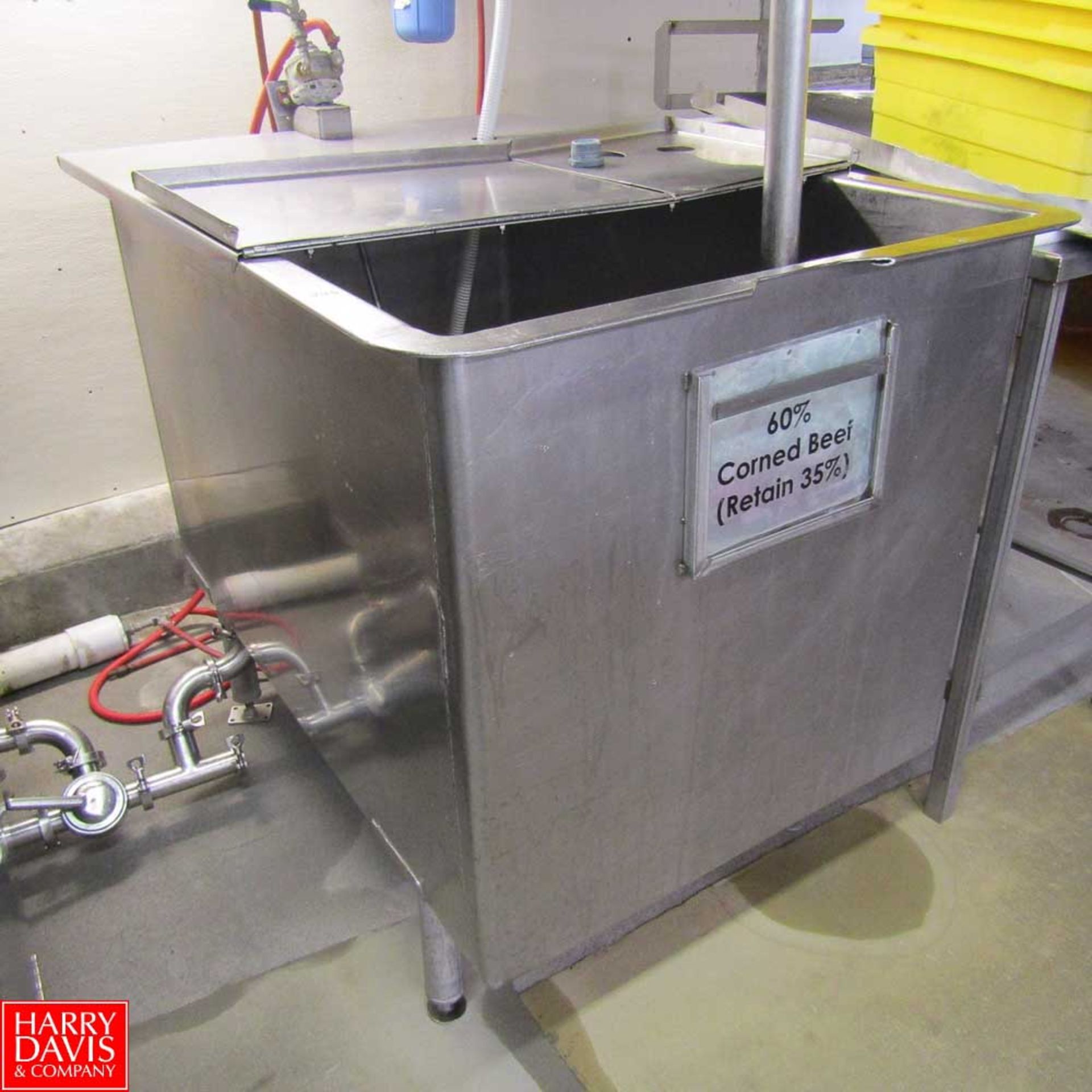Stainless Steel Mixing Vat, 48" x 36" x 36" Rigging Fee: 150