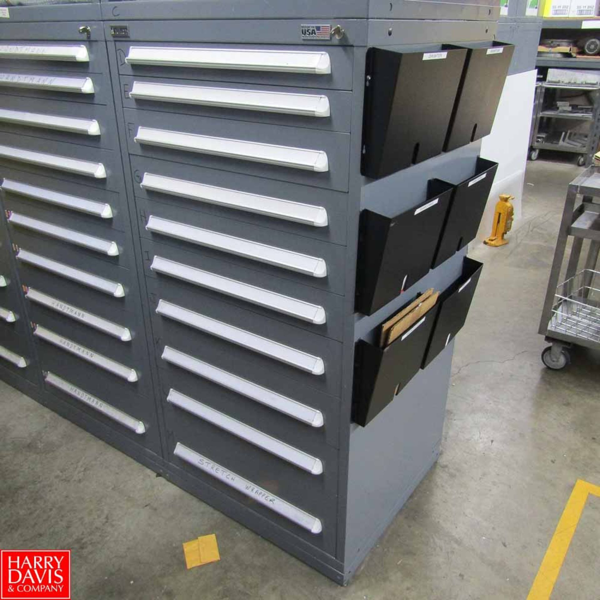 Vidmar 10-Drawer Heavy Duty Parts Cabinet Rigging Fee: 100