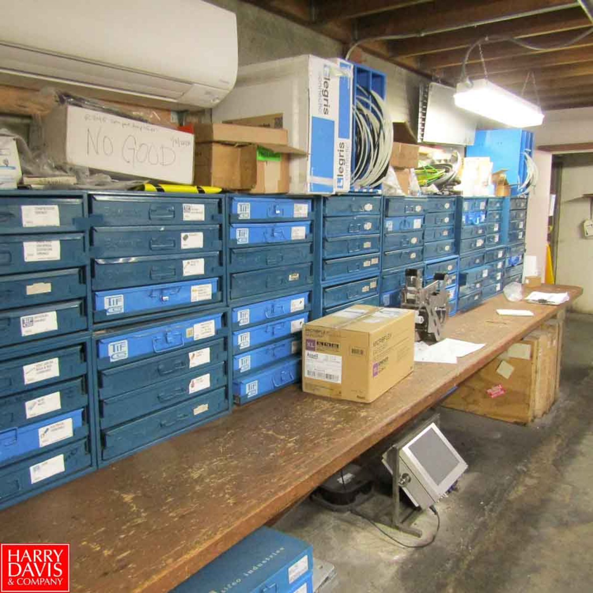 Lot of Assorted Spare Parts in Storage Cabinets Including: Compression Springs, Heat Shrink, Carbide - Image 2 of 2