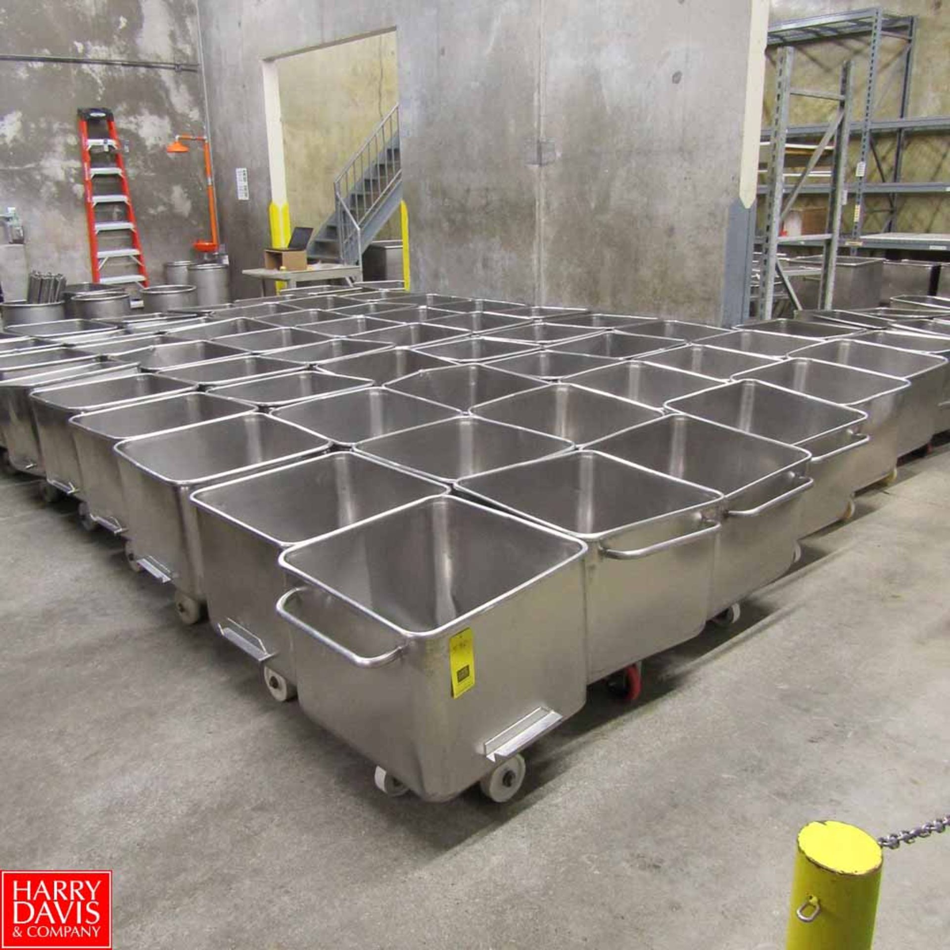 Lot of Stainless Steel Totes, 36" x 36" x 24" Rigging Fee: 100