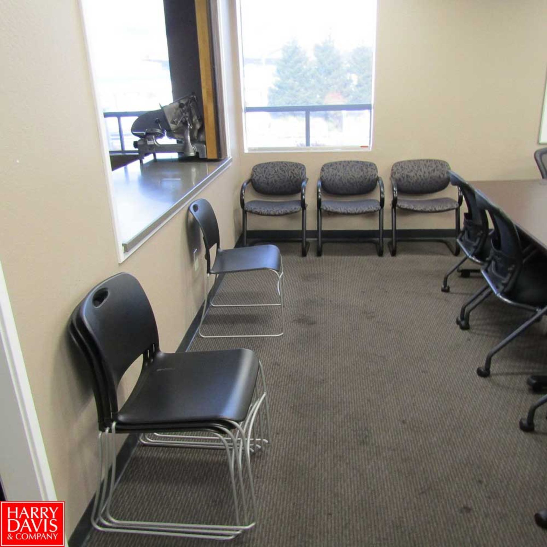 Remaining Contents of Training Room Including: Tables, Computer Chairs, Plastic Chairs Rigging - Image 2 of 2