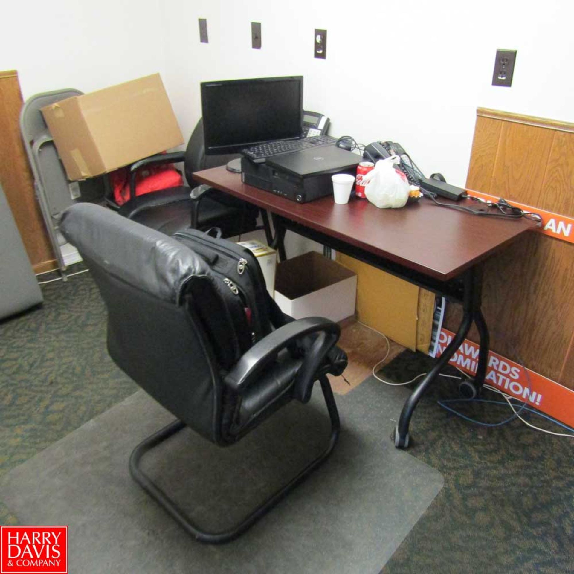 Remaining Contents of Office Including: Desk, Chairs, Filing Cabinets (No Computers) Rigging Fee: - Image 3 of 3