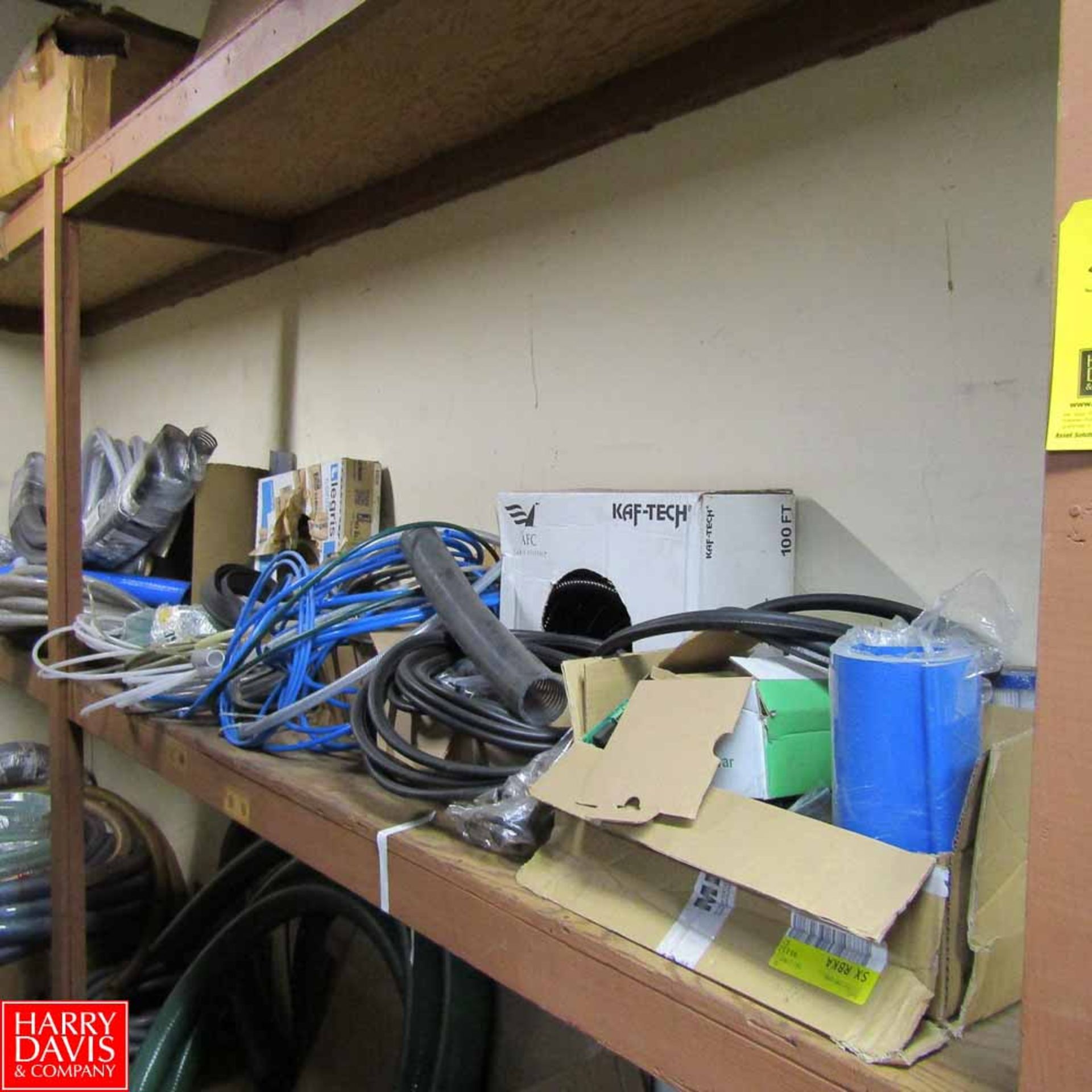 Remaining Contents of Shelving Unit Including: Hoses, Wiring, Toilet Seats, Pig Mat, Building - Image 6 of 7