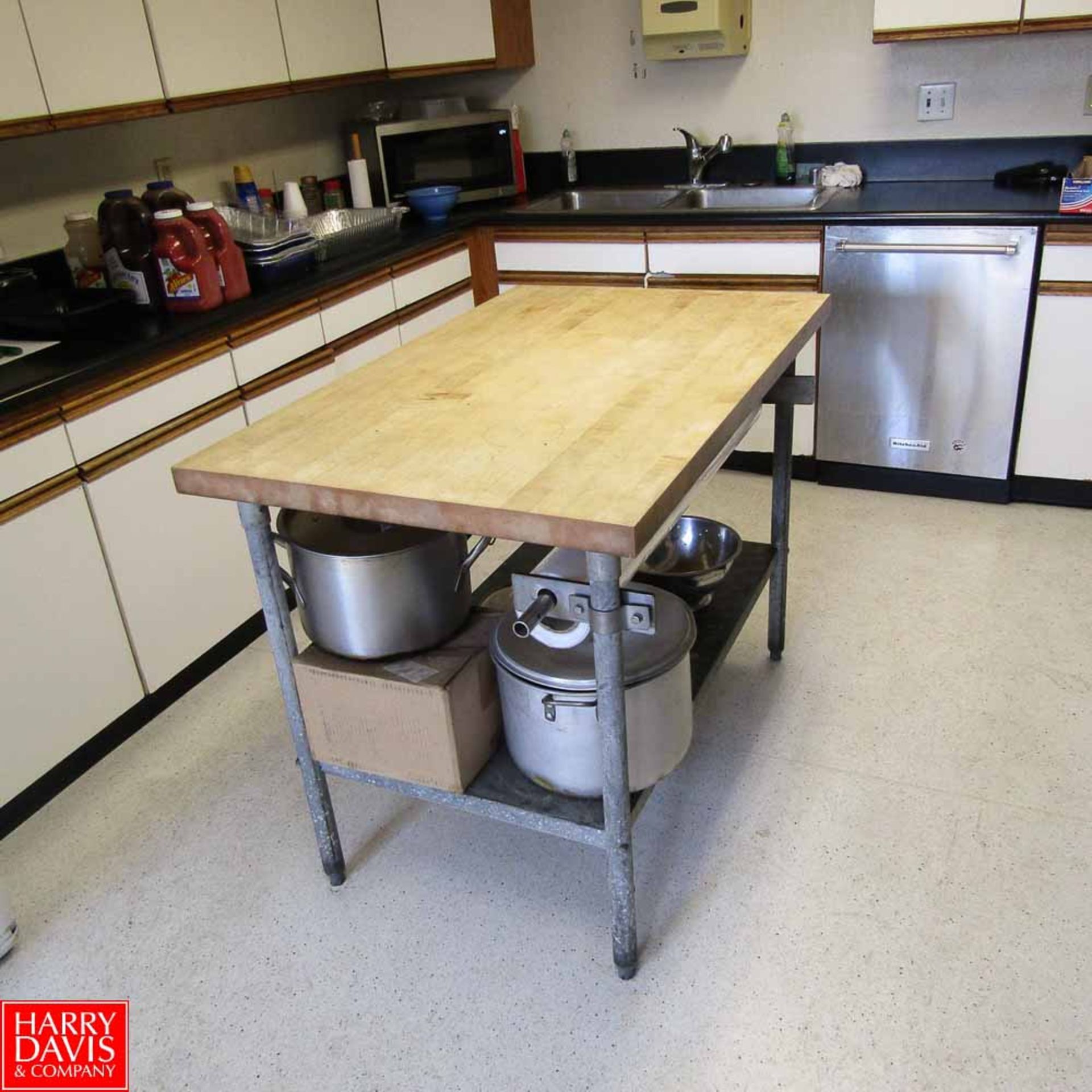 Remaining Contents of Office Kitchen Including: Microwave, Stove, Fryer, Table, French Door - Image 3 of 4