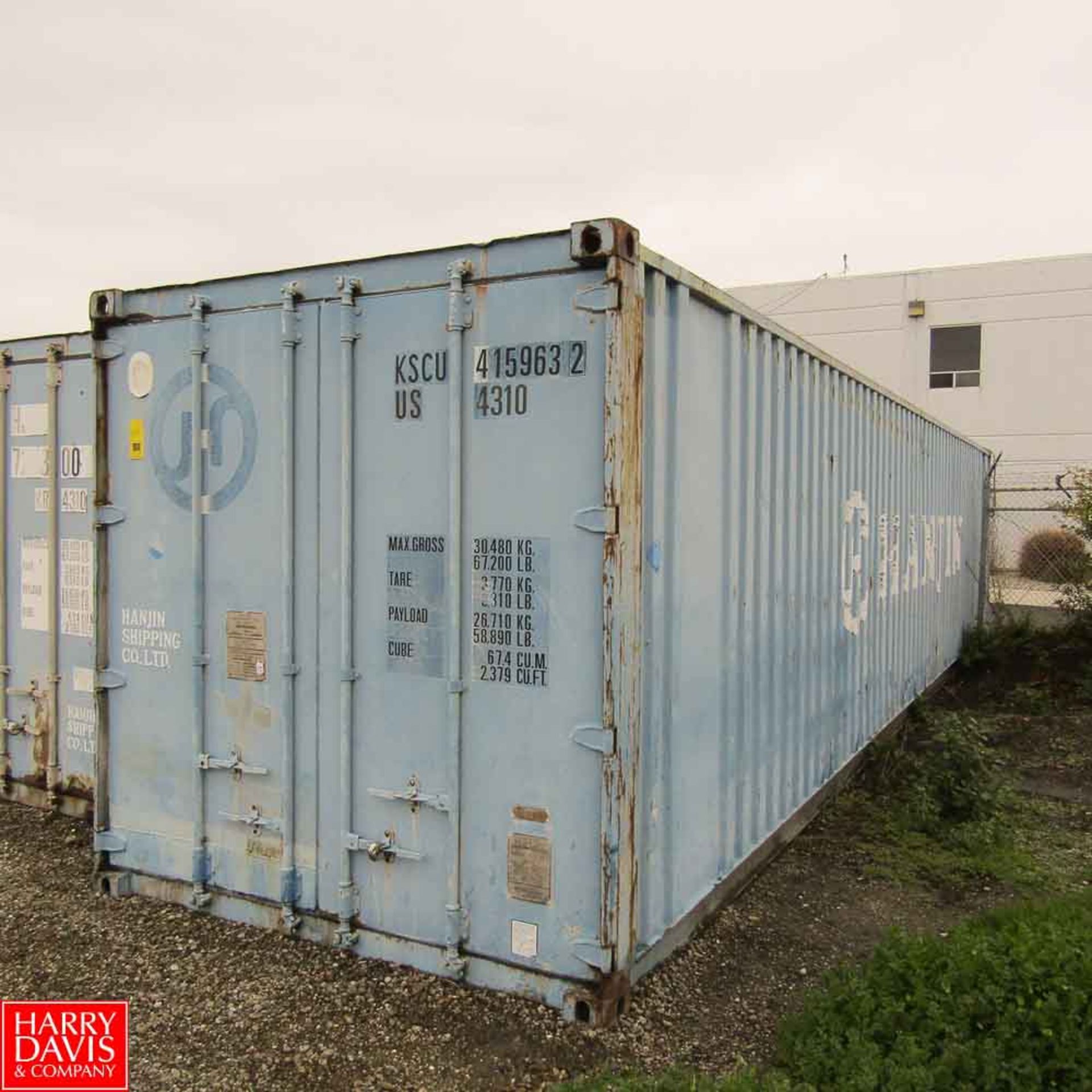 Genstar 40' Shipping Container with Contents Including: Rigid Pipe Threader, Pipe Connectors, Tow