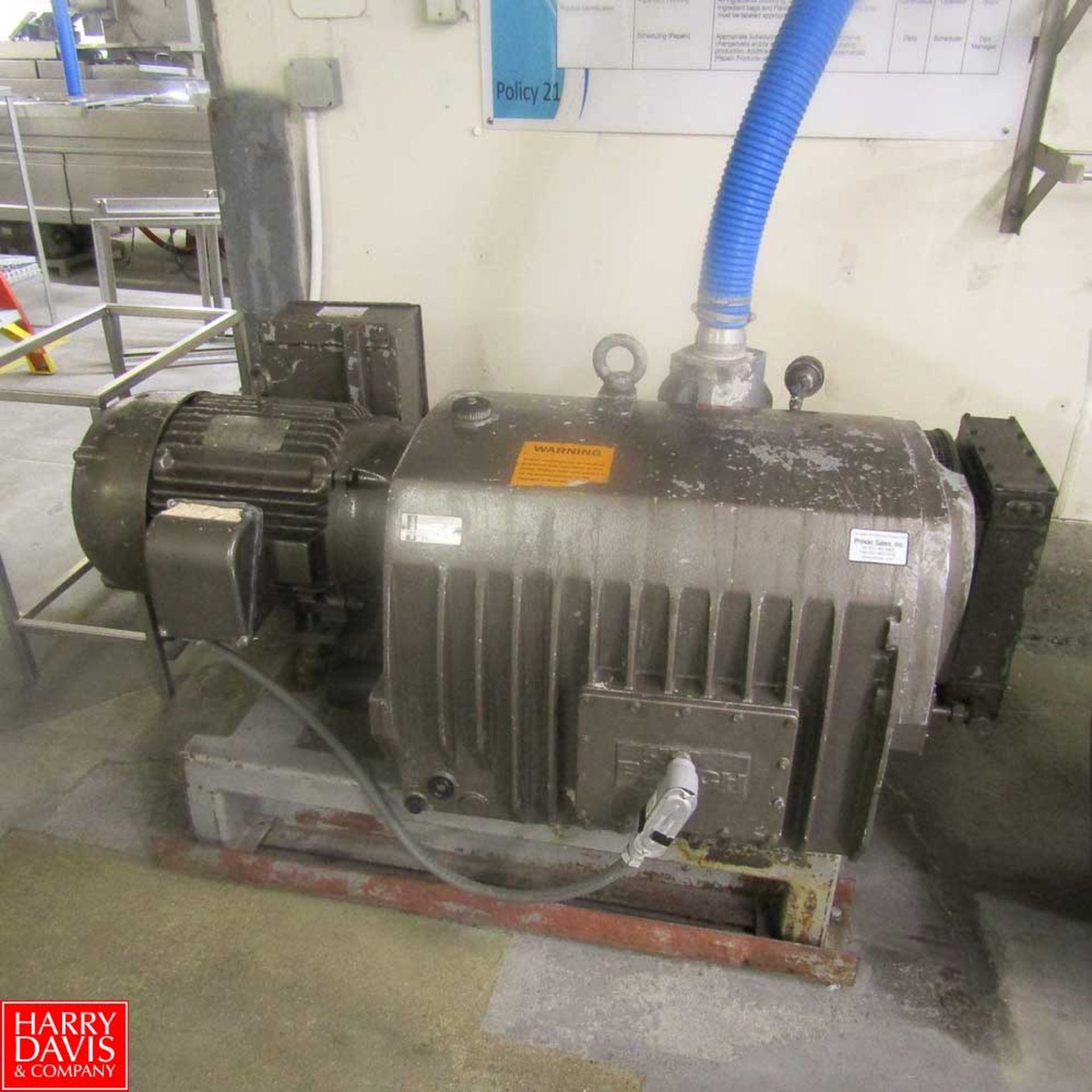 Busch Vacuum Pump Model RA0630.B4Z6.1103 : SN U061802365 Rigging Fee: 250