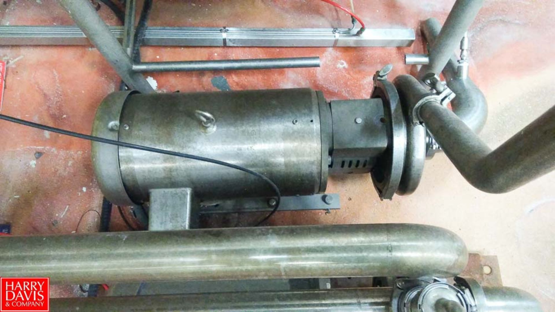 Tri Clover Centrifugal Pump, With S/S Clad Motor And S/S Head  Rigging: $75 - Image 2 of 2