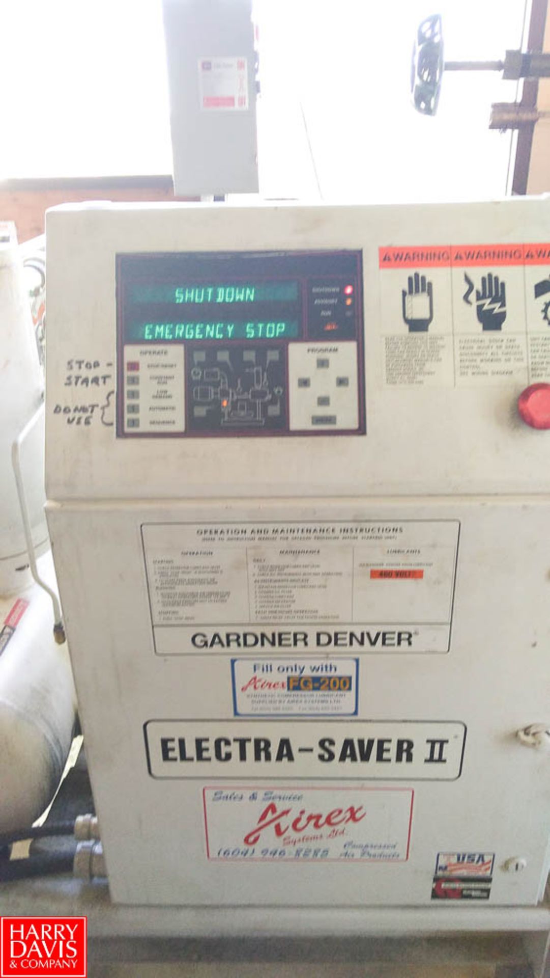 Gardner Denver 40 HP Electra Saver II Screw Air Compressor Rigging: $400 - Image 3 of 3