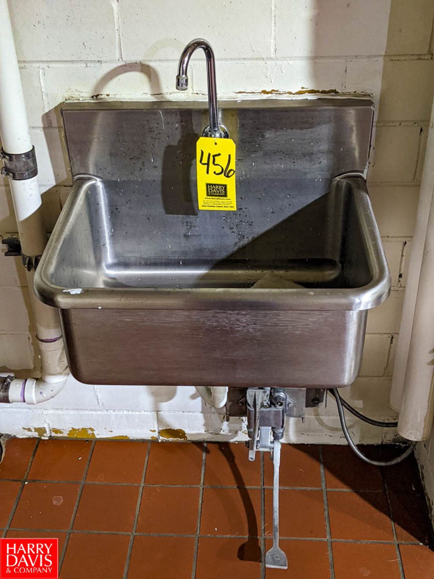 S/S Hand Sink (Loc. Basement Bag Room) Rigging Fee: $50