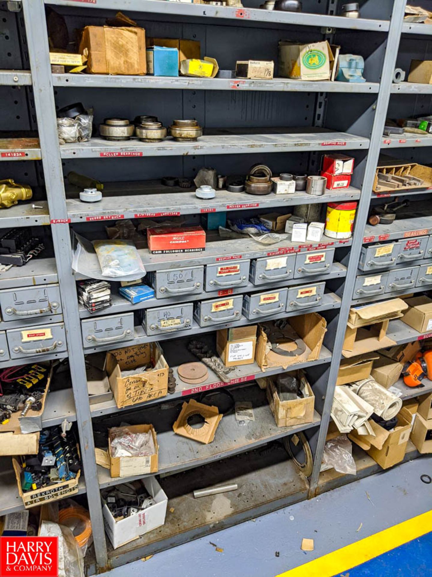 Remaining Contents of Parts Room Row to Include 8-Sections of Adjustable Shelving, Asco Valve - Image 9 of 13
