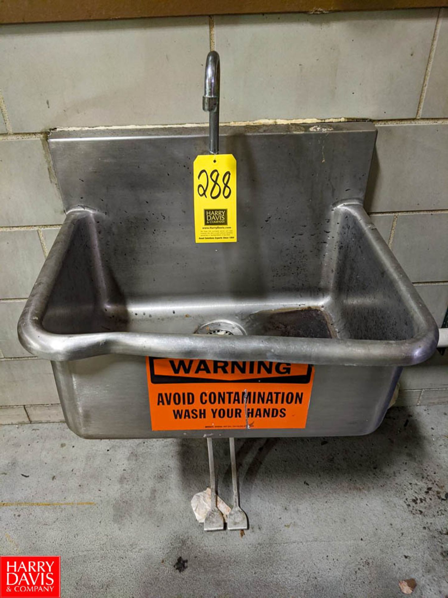 S/S Hand Sink (Loc. Dryer Room) Rigging Fee: $50