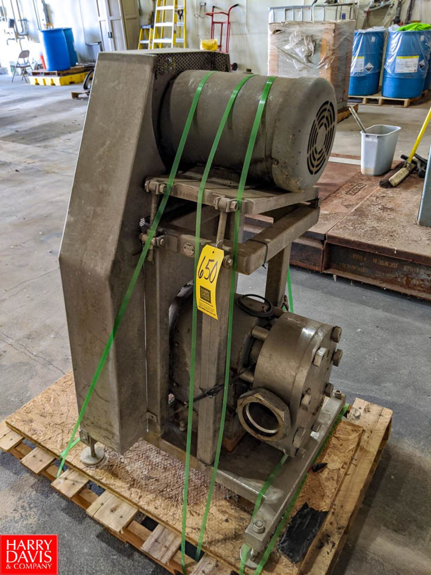 10 HP S/S Rotary Pump (Loc. Wash House) Rigging Fee: $150
