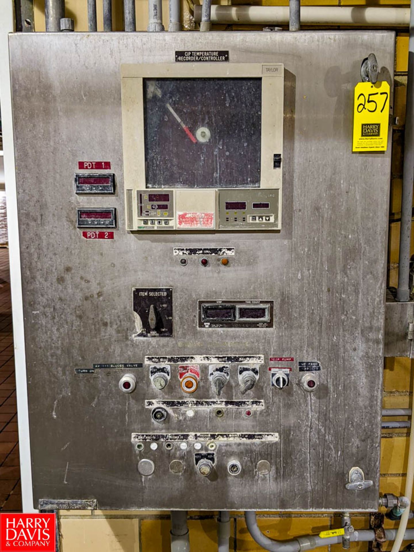 S/S Control Panel with Taylor Digital Chart Recorder (Loc. 640 Packaging) Rigging Fee: $150
