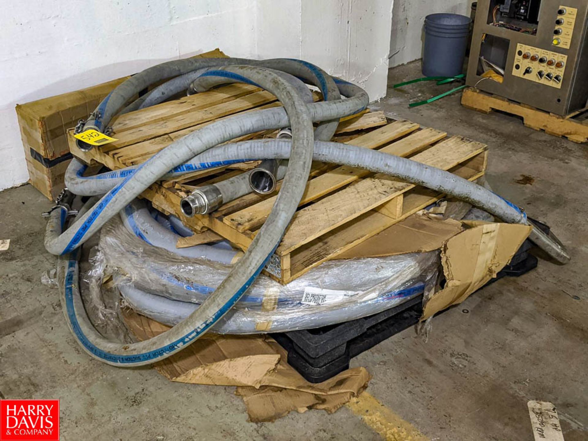 Pallet of High Pressure Hoses with S/S Connectors (Loc. Basement Warehouse) Rigging Fee: $50