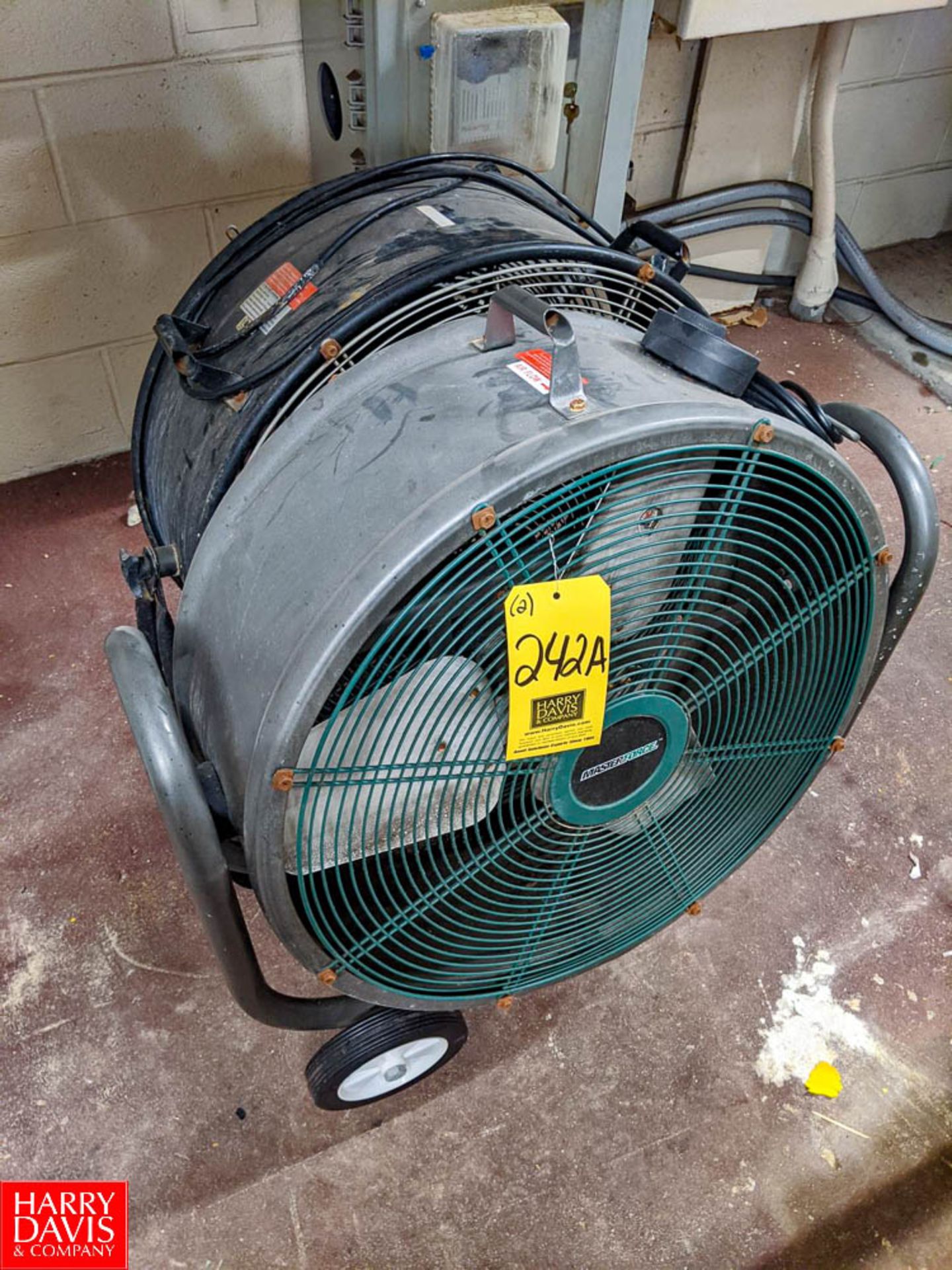 24" Drum Fans (Loc. 3rd Floor Cheese Make Room) Rigging Fee: $50