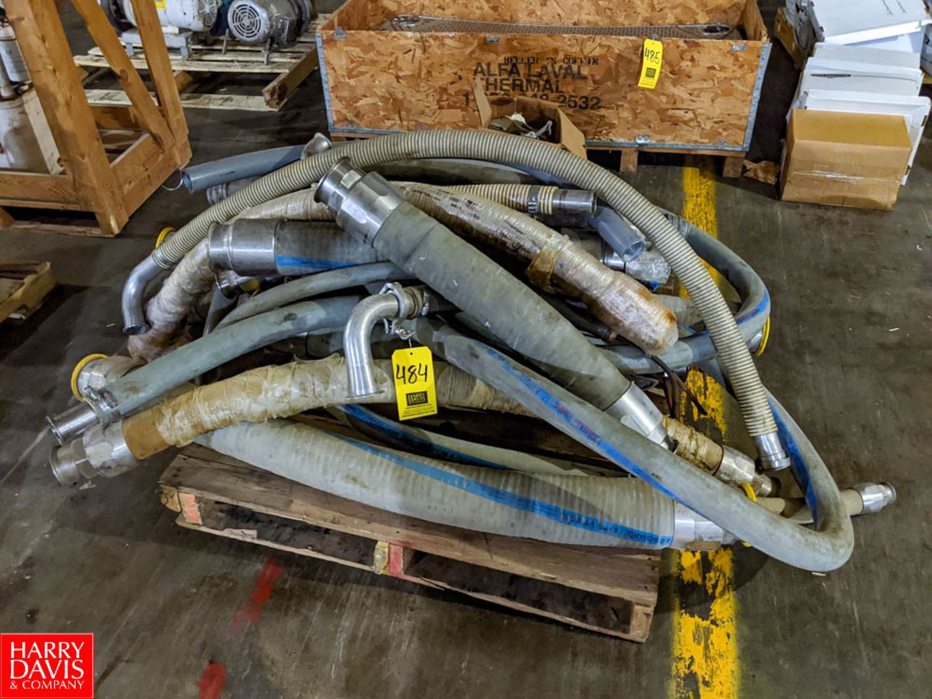 Pallet of High Pressure Hoses with S/S Connectors (Loc. Basement Warehouse) Rigging Fee: $50