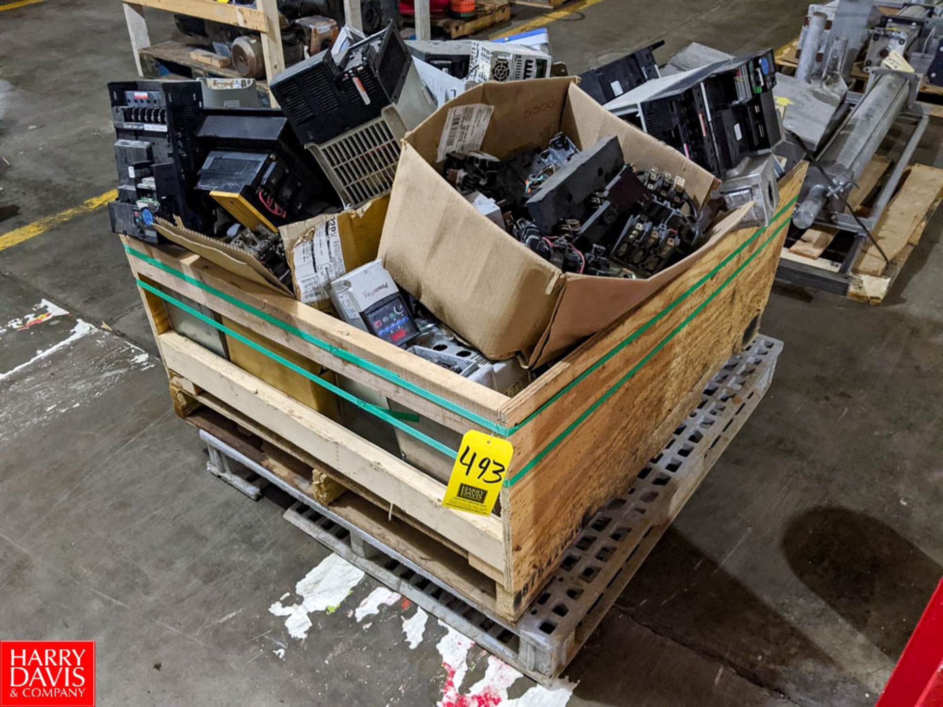 Pallets of Assorted Electrical Spare Parts to Include Allen-Bradley Variable Frequency Drive's, Fuse