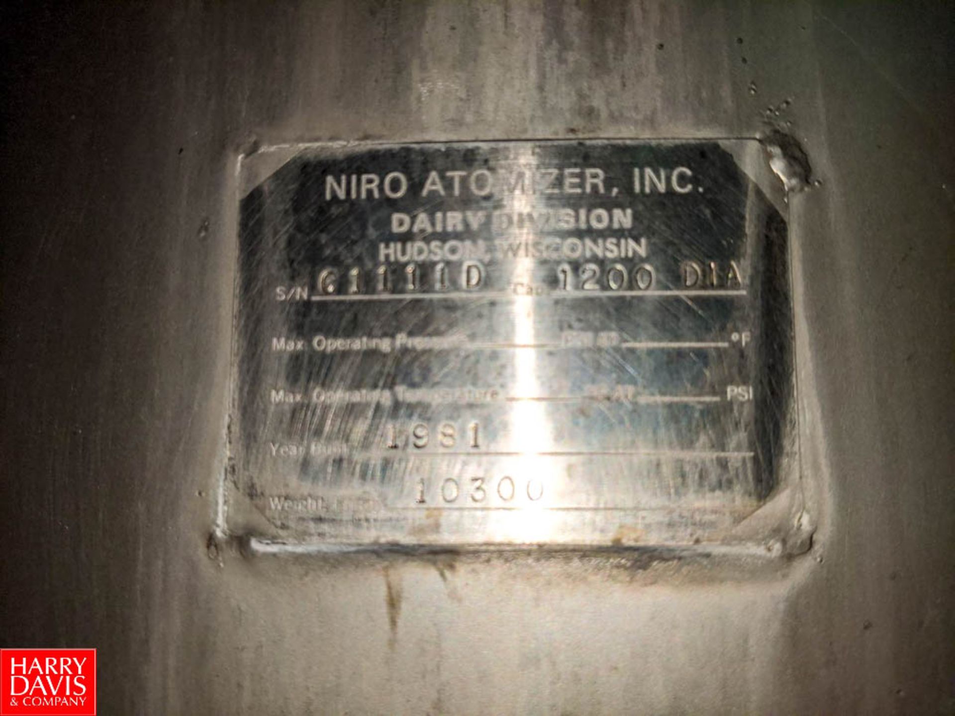 Niro Atomizer Inc. Complete 6-Effect S/S Evaporator System with Roger Finisher, (2) Approx. 2,000 - Image 9 of 94