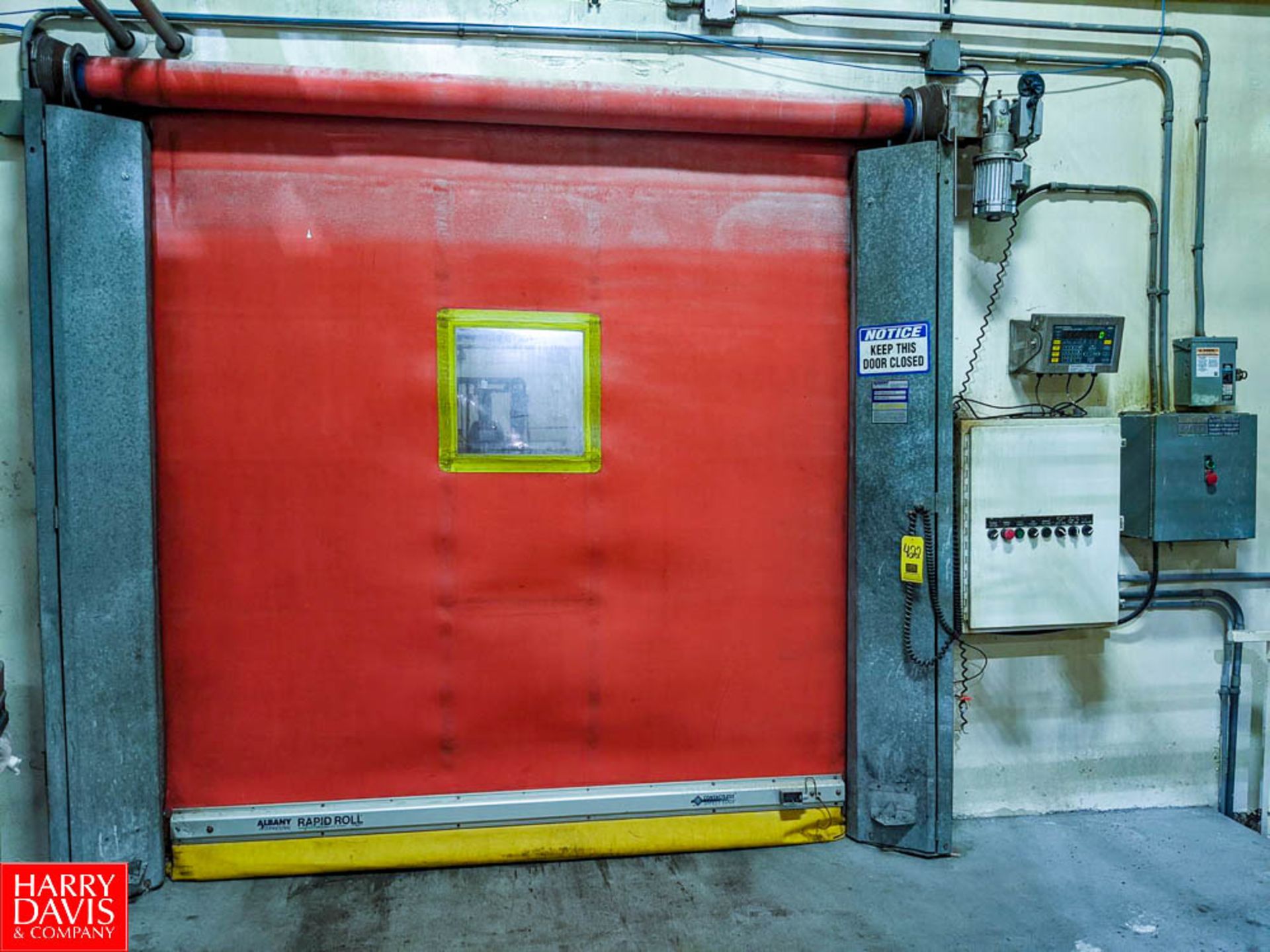 Albany International 93" x 99" Rapid Roll-Up Door Model: 401 SN: 115588 (Loc. Dock Traffic Area to