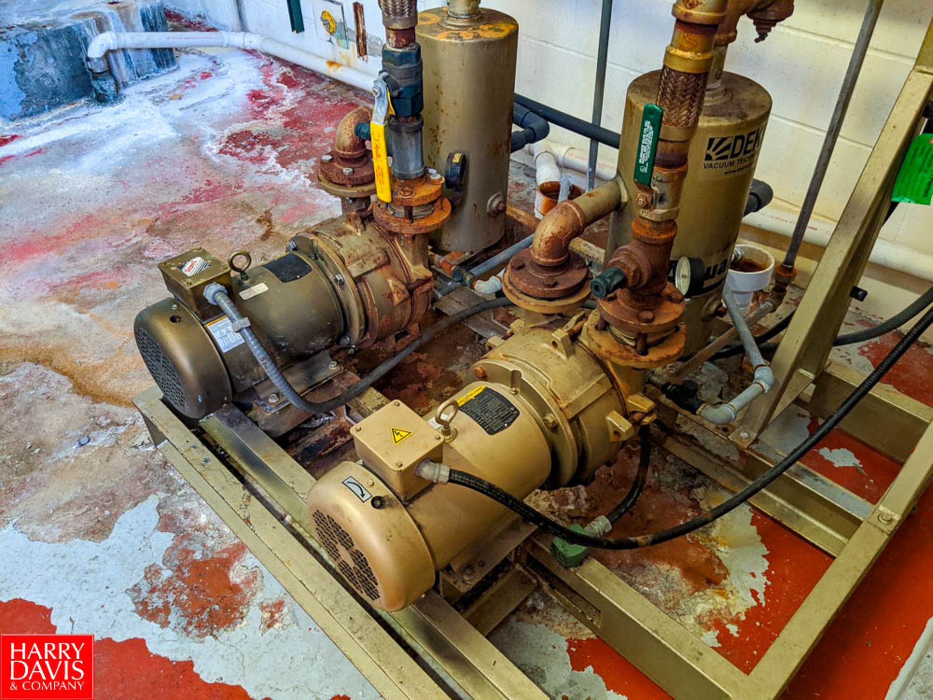 Dekker Vacuum Technologies 2-Stage Vacuum Pump Skid (Loc. 3rd Floor Cheese Make Room) Rigging - Image 2 of 6