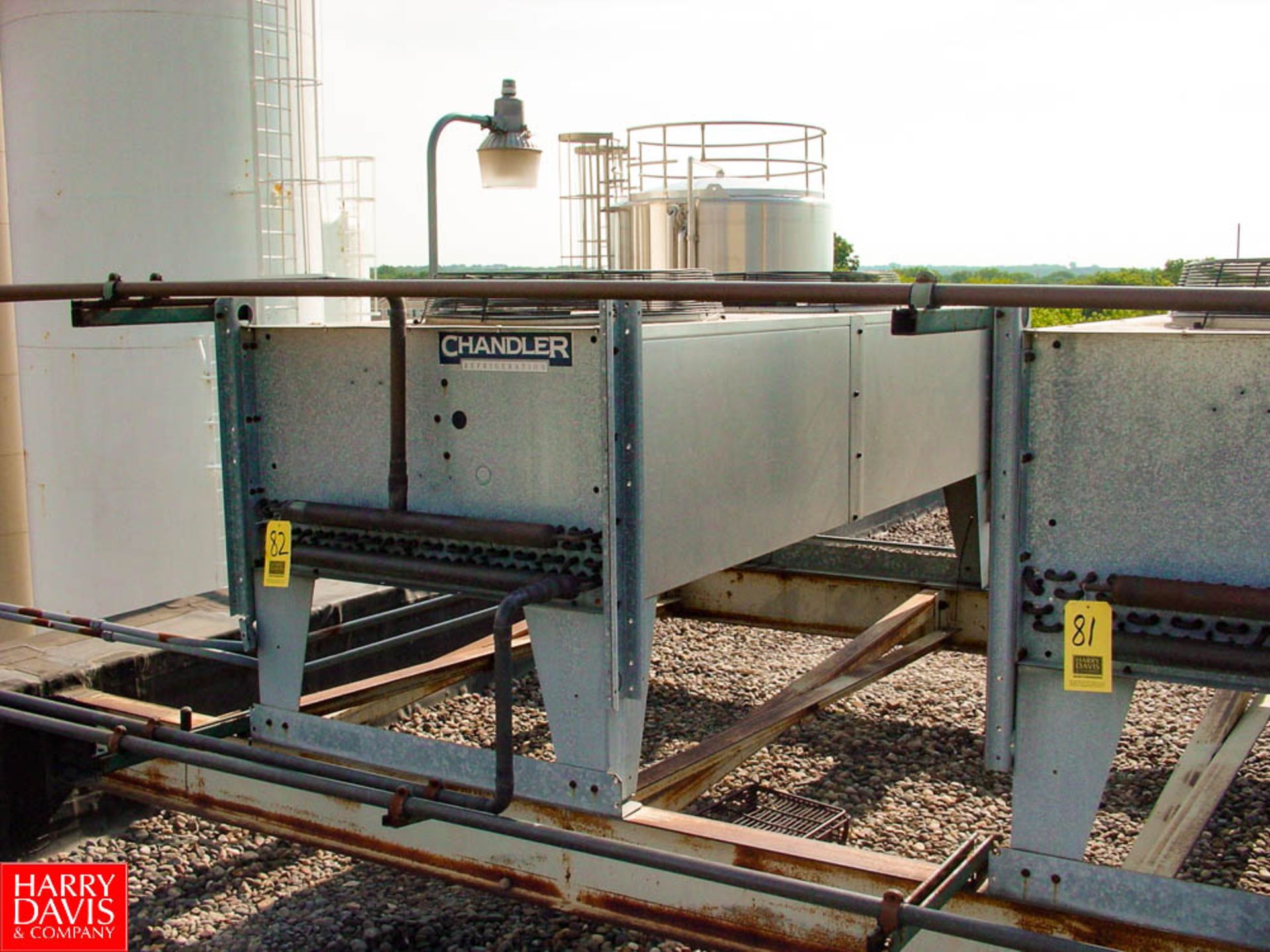 CHANDLER REMOTE 2 FAN AIR COOLED CONDENSER FOR LOT NUMBER 80 - Rigging Fee: $ 2000