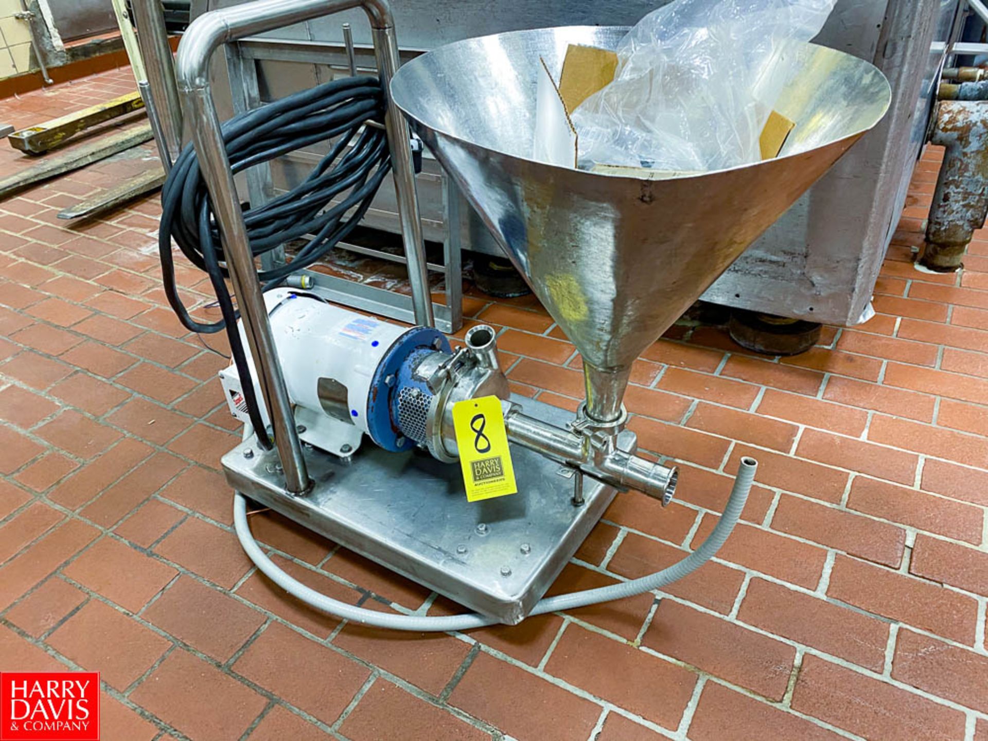 S/S Funnel With Pump Cart Mounted - Rigging Fee: $ 100