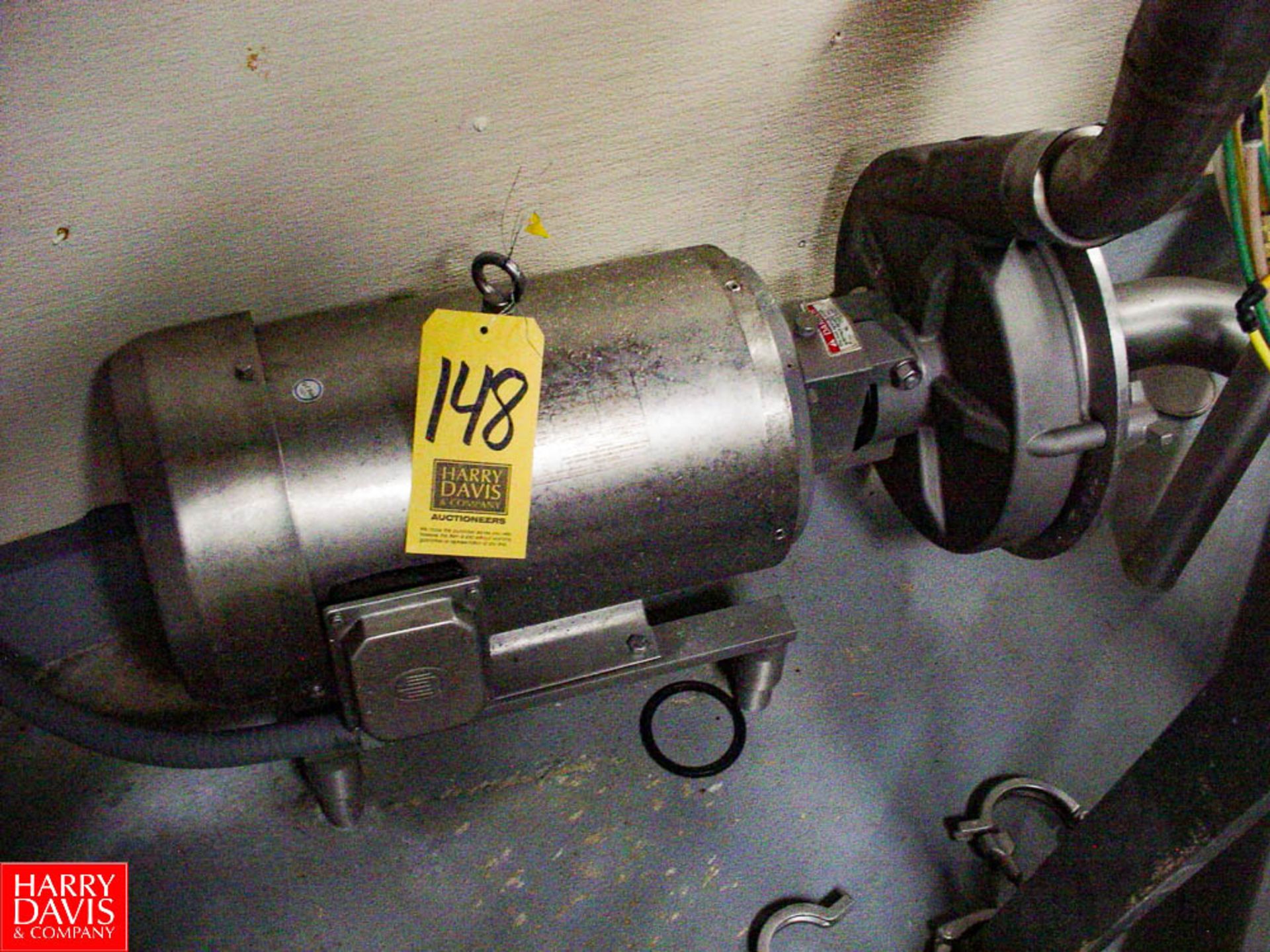 FRISTAM Centrifugal Pump Model FPX-3551, 7-1/2 HP 1750 RPM, 3” X 2-1/2” CLAMP - Rigging Fee: $ 75