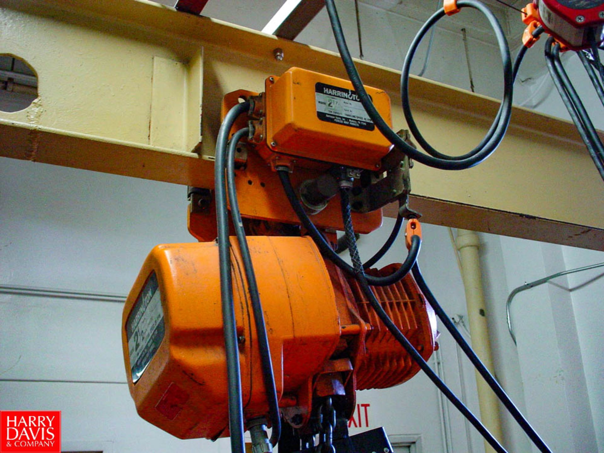 HARRINGTON 2-1/2 TON 3 PHASE HOIST & BASKET - Rigging Fee: $ 500 - Image 2 of 2