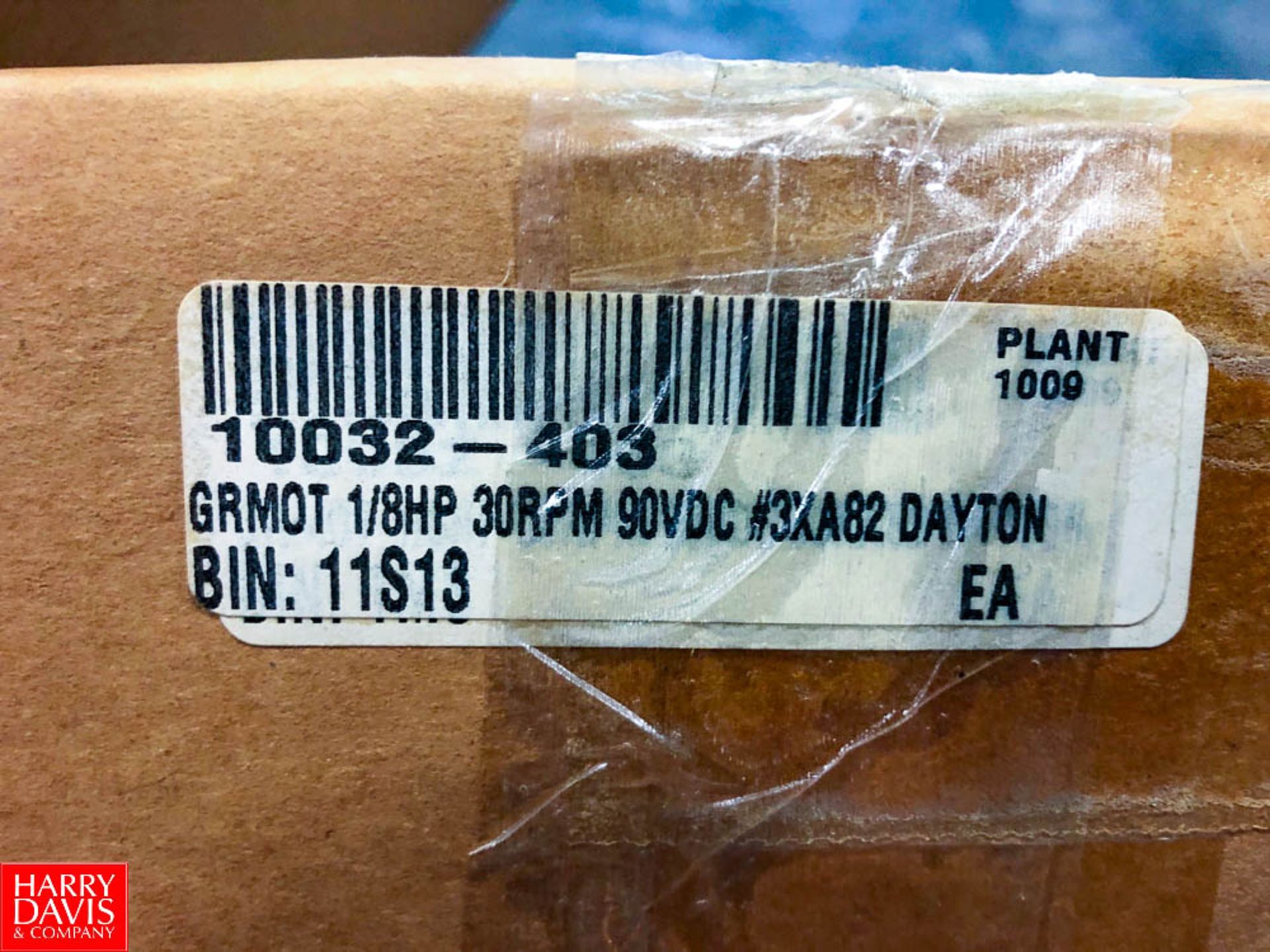 Dayton 3XA82 Gearmotor 90 VDC Spare Part For Cloud Pouch Machine Rigging Fee: $ 20