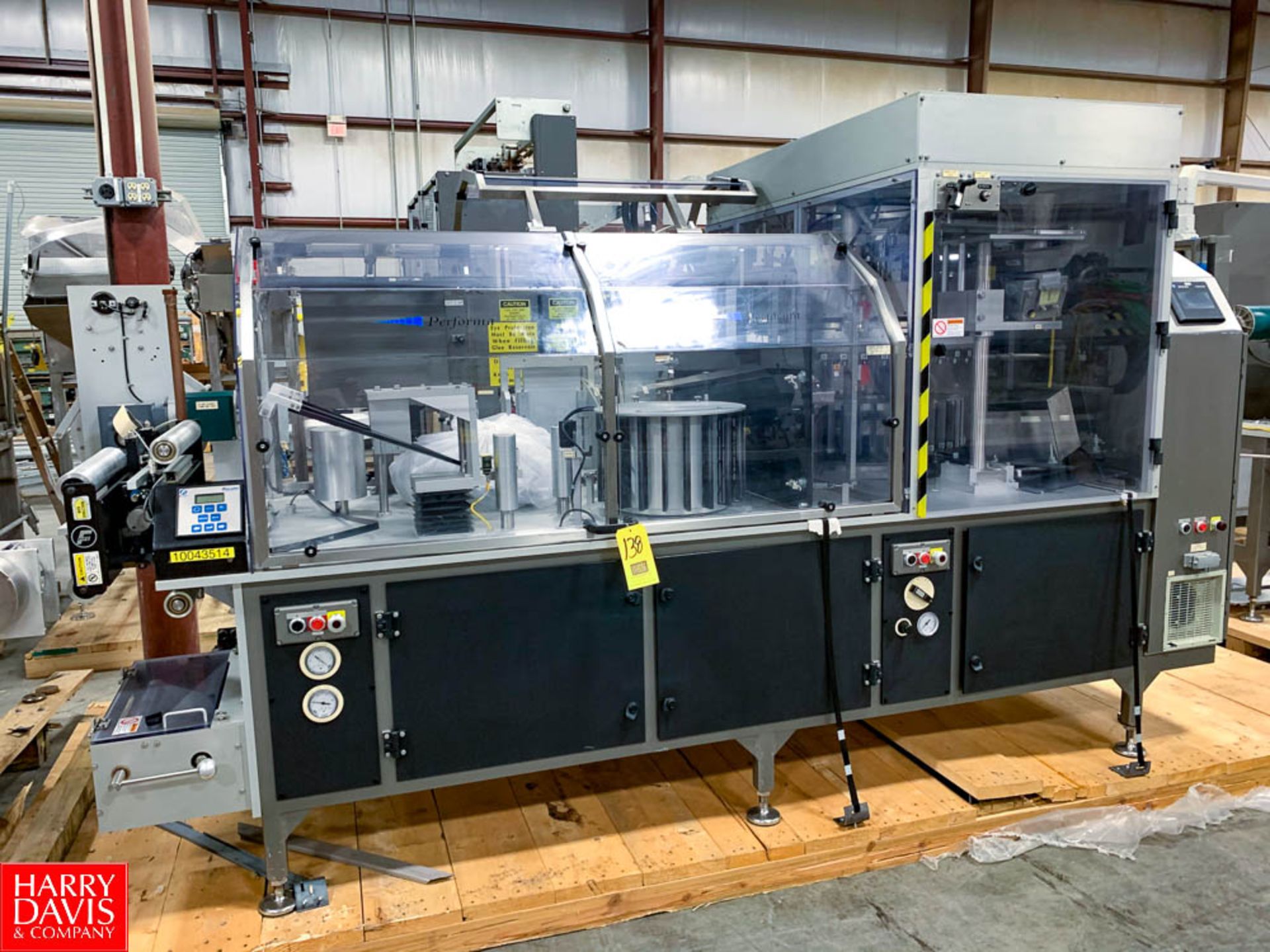 2005 Cloud Performa Horizontal Form Fill and Seal Pouch Machine Model DX 6809, With Allen Bradley