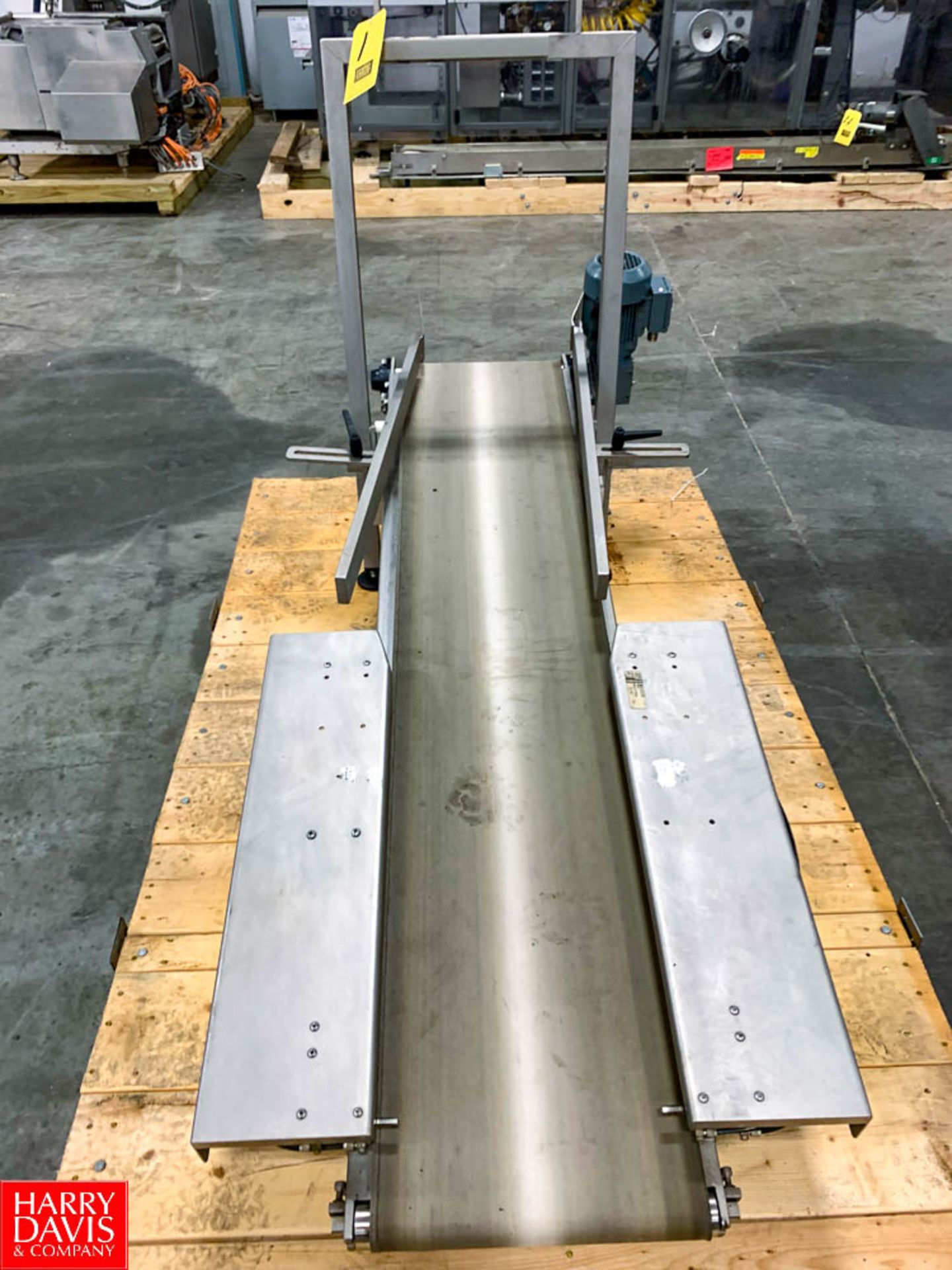 70" Length Hellings S/S Frame Power Belt Conveyor with Drive, 14.25" Width Rigging Fee: $ 75