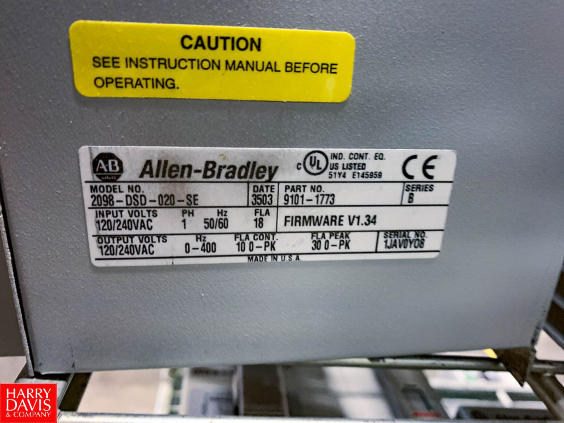 Allen Bradley Ultra 3000 Servo Drives - Image 2 of 2
