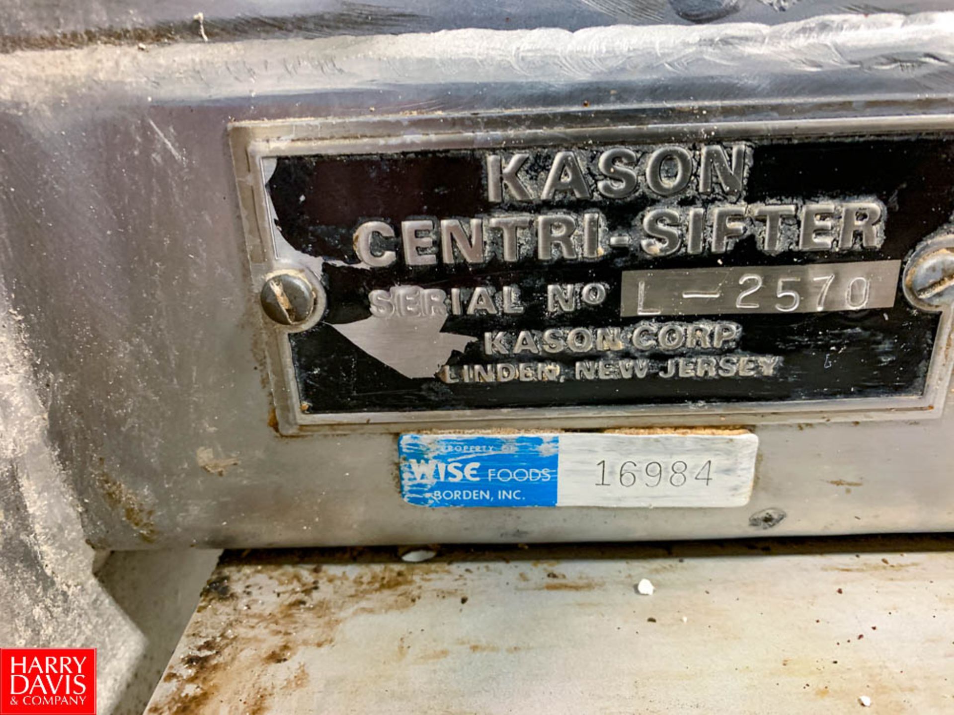 Kason S/S Centri Sifter, S/N L-2570 - Image 2 of 2