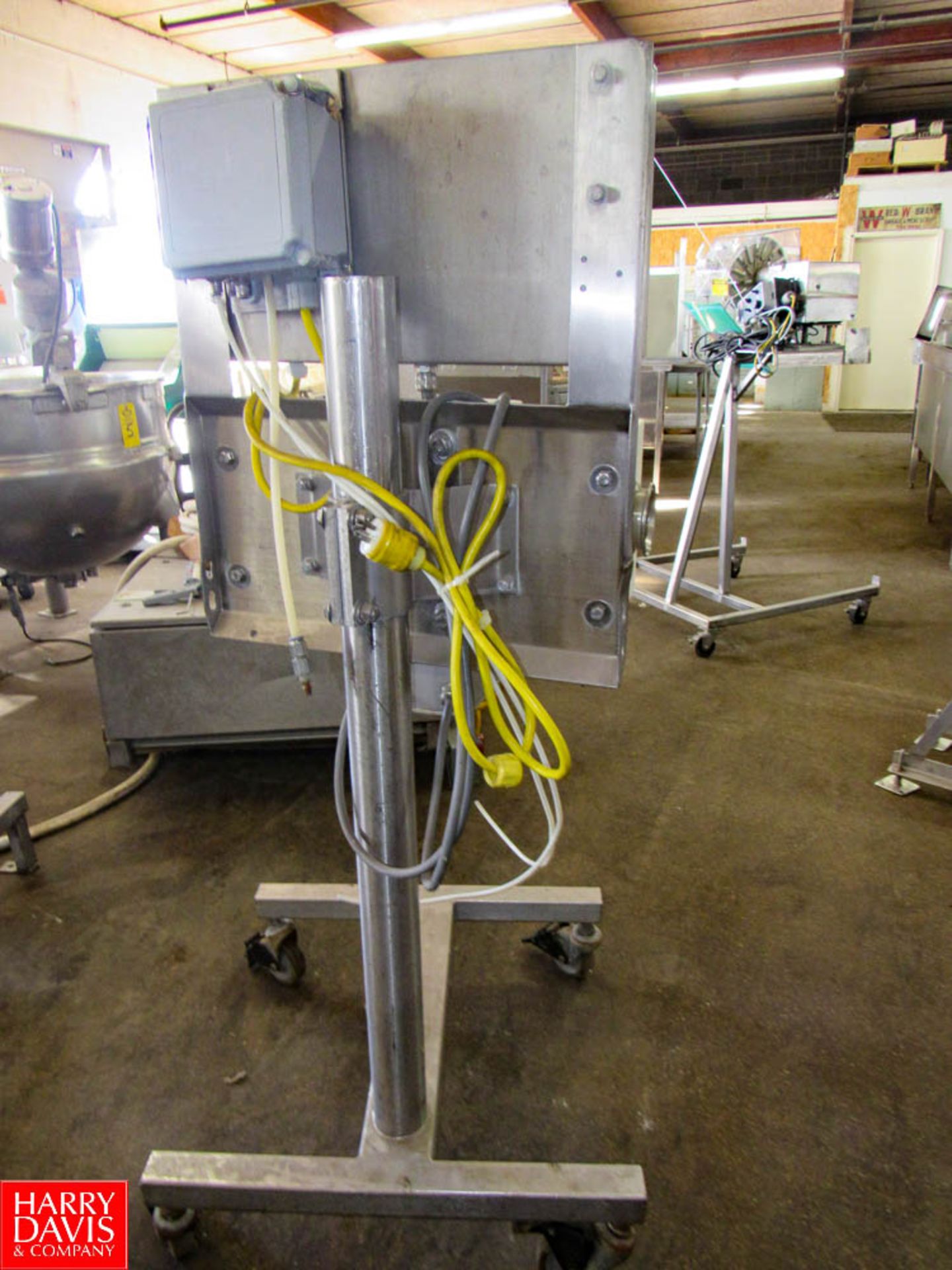 Safeline Inline Metal Detector, 2 1/2" Dia. Aperture, On S/S Stand, With No Controls Rigging - Image 5 of 5