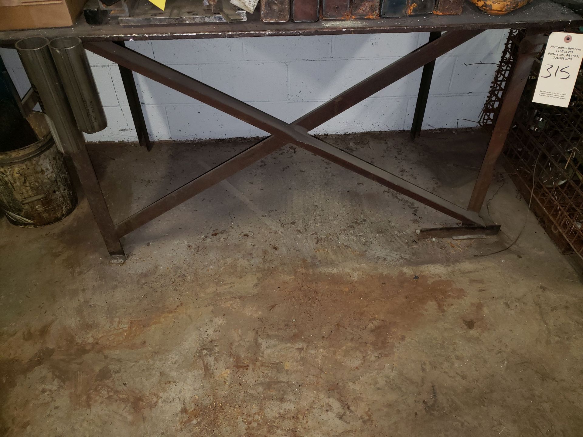 43"x57"x.5" METAL TABLE