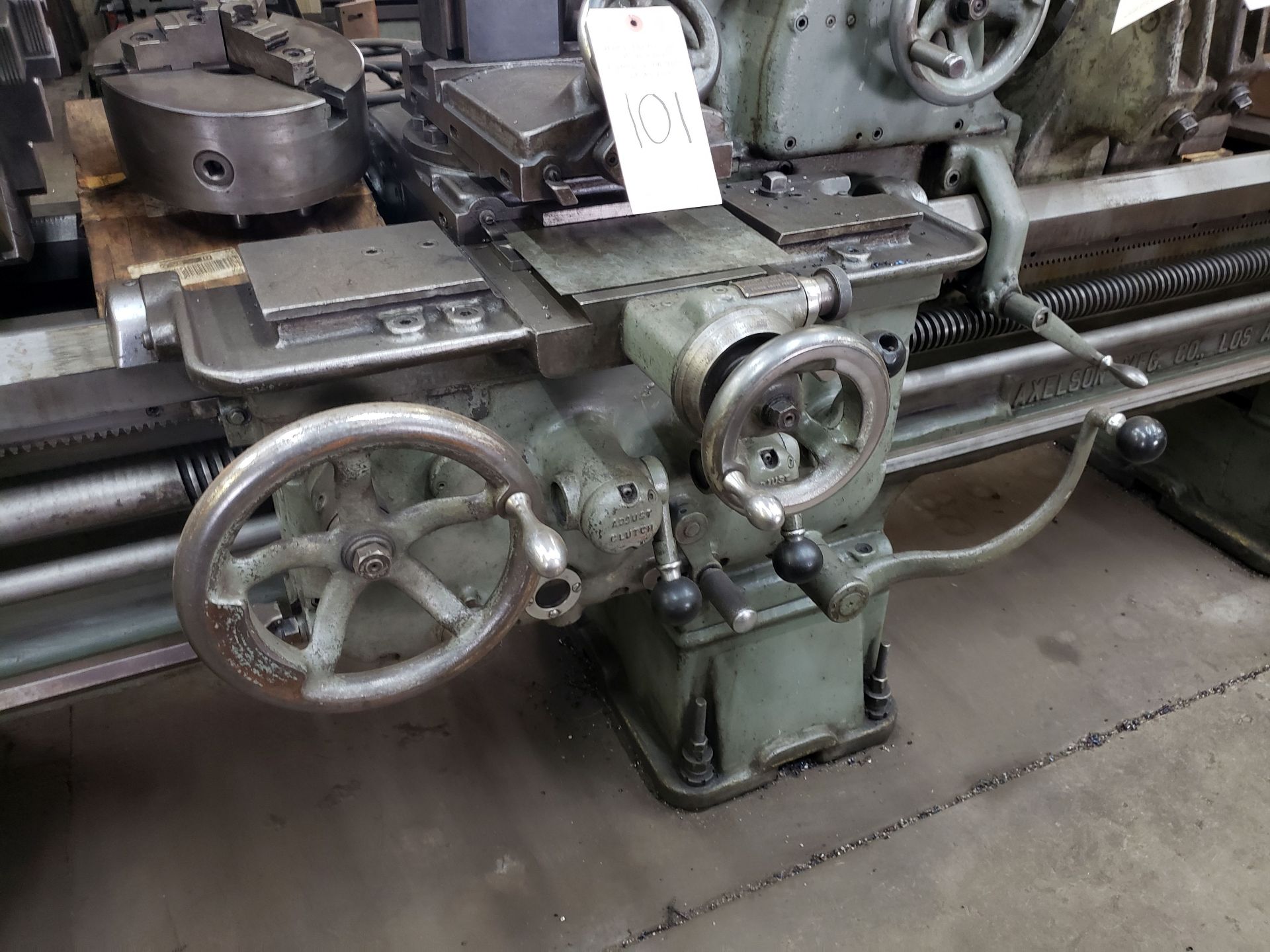 AXELSON 18"x69" LATHE 20.5" SWING, 10' BED LENGTH, 72" CENTERS, 8-808 RPM SPINDLE SPEED, SN 3233, - Image 7 of 10