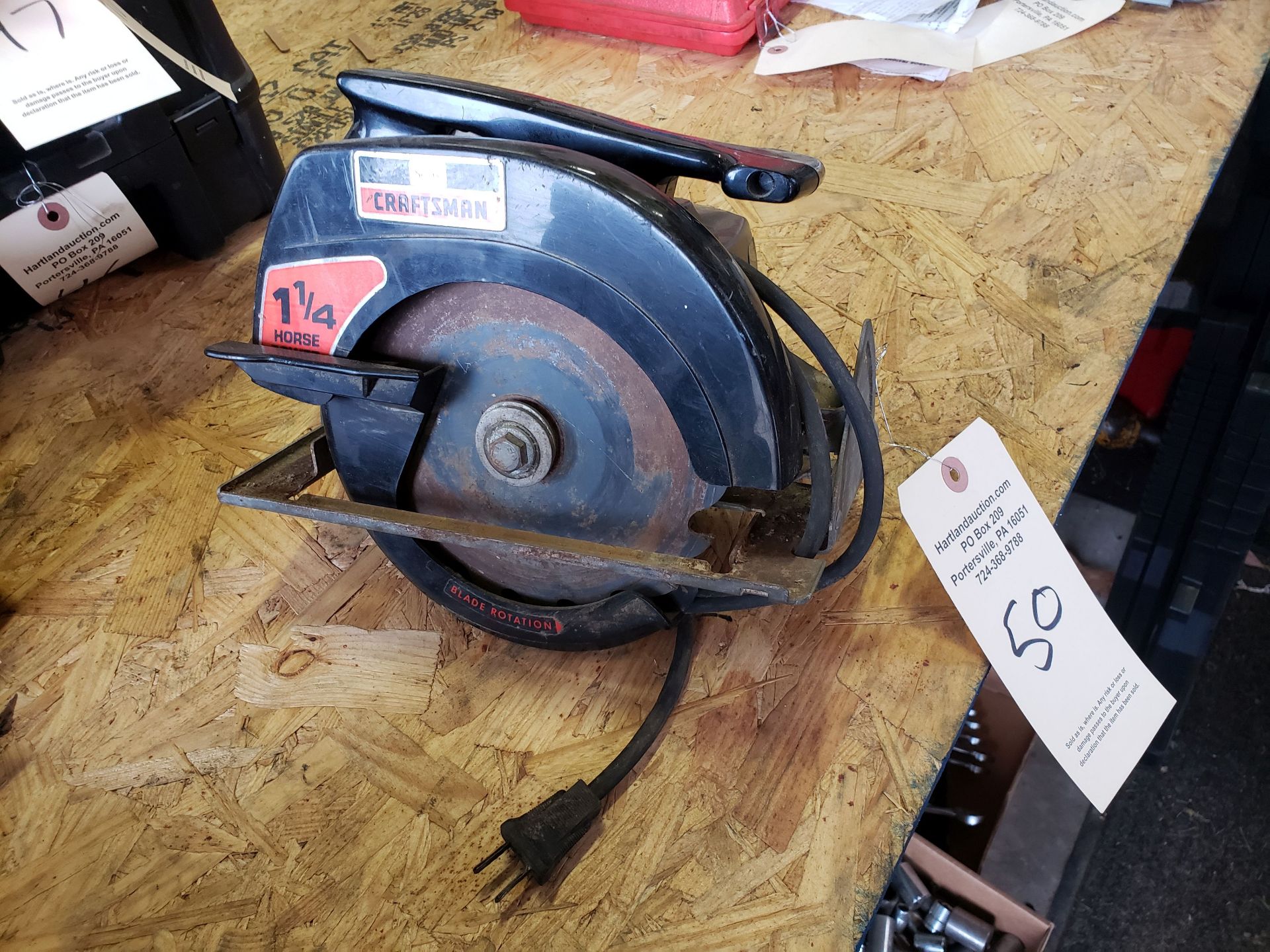 CRAFTSMAN 1-1/4 HP CIRCULAR SAW