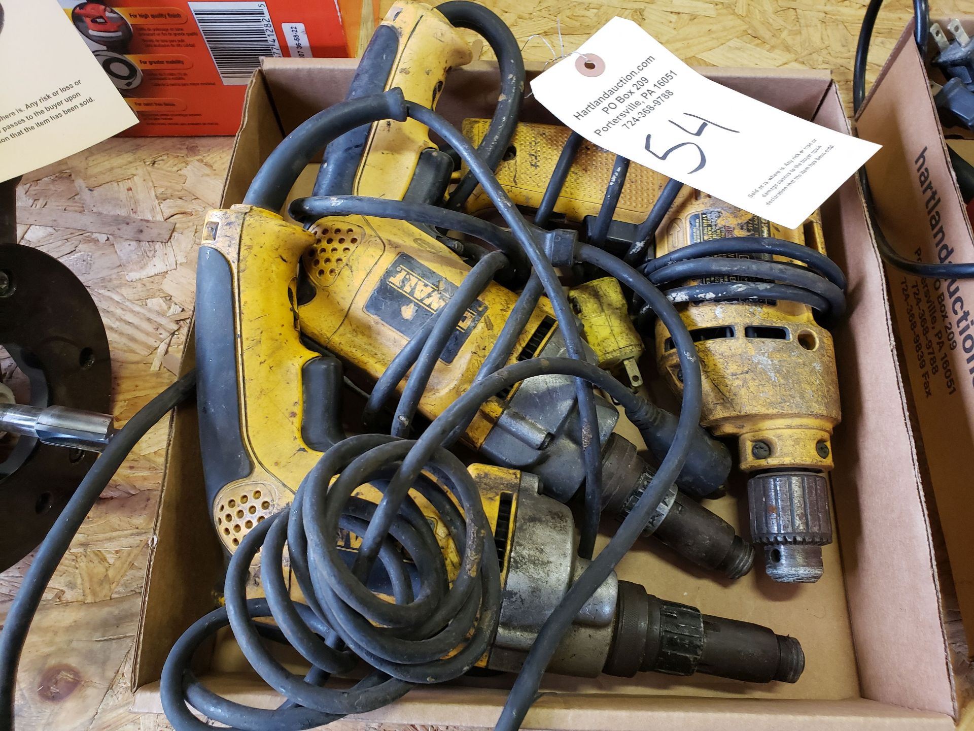 3 DEWALT ELECTRIC DRILLS