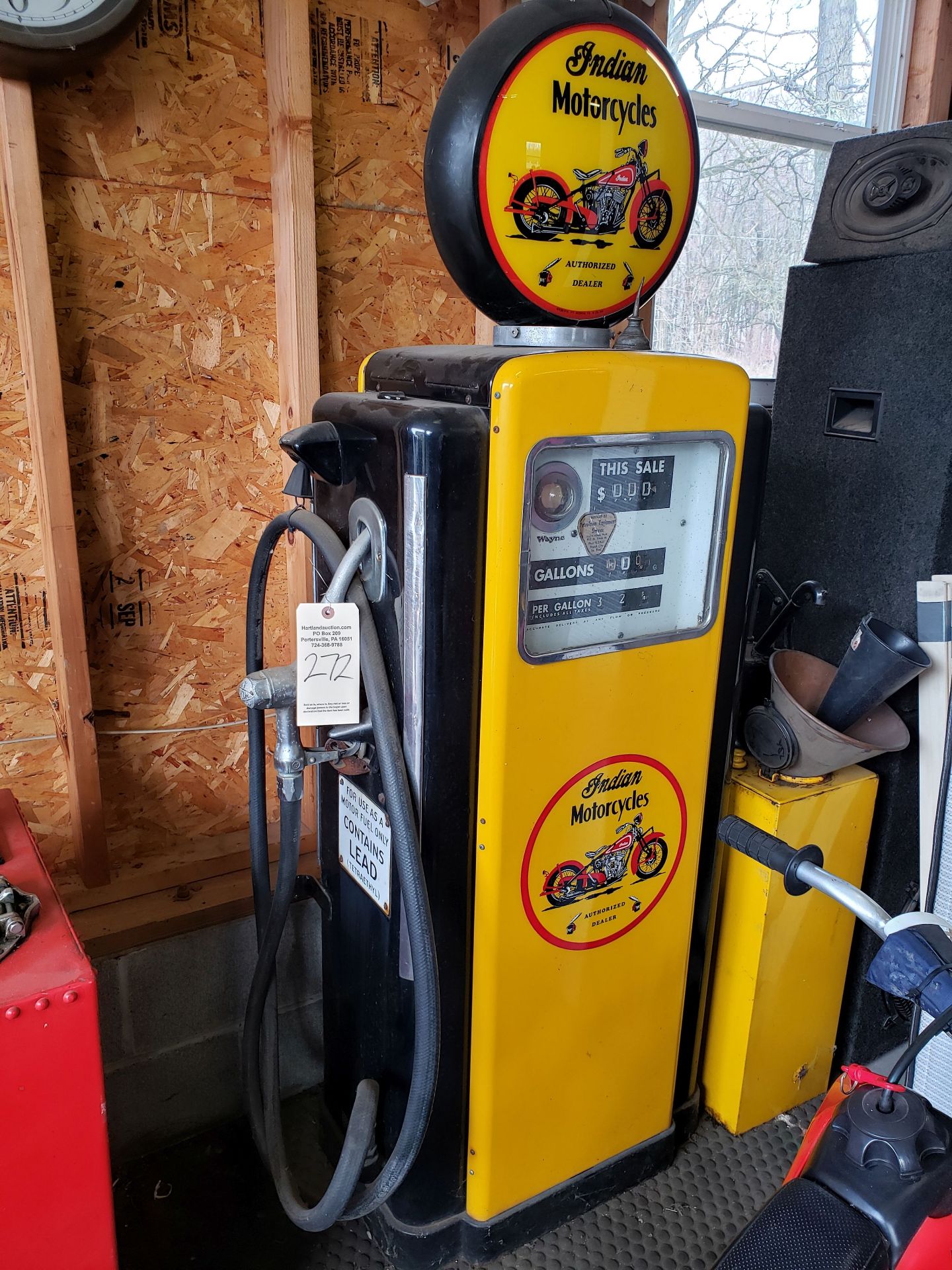 INDIAN MOTORCYCLE GAS PUMP