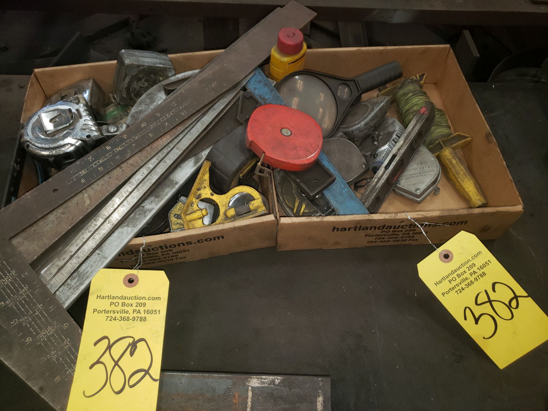 CHALK LINE, TAPE MEASURES, SQUARES, LOT