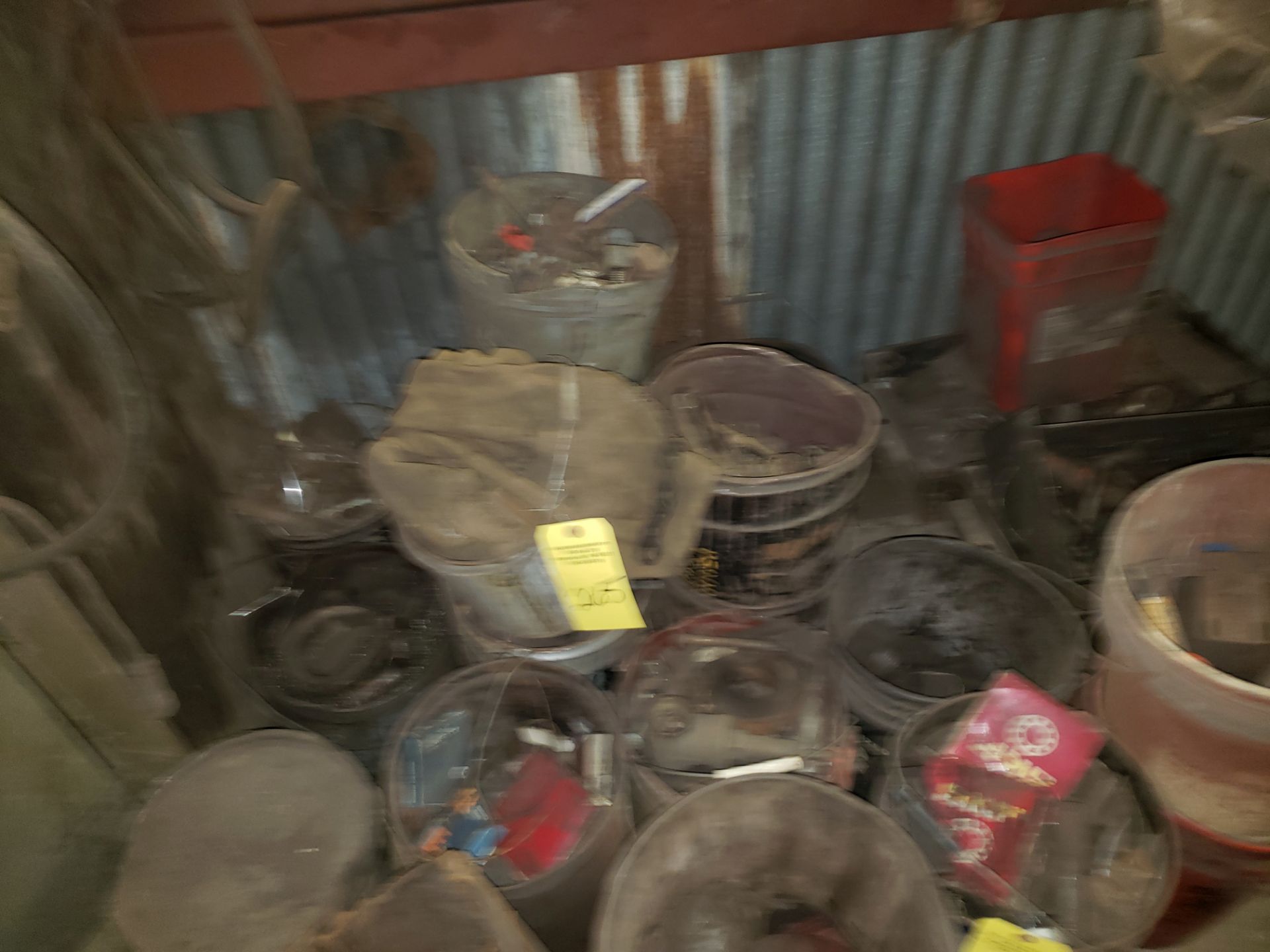 BUCKETS AND BINS, FASTENERS, BEARINGS, LOT