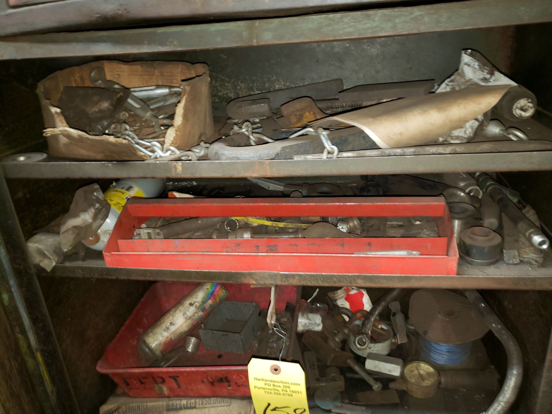 METAL CABINET AND CONTENTS - Image 2 of 2