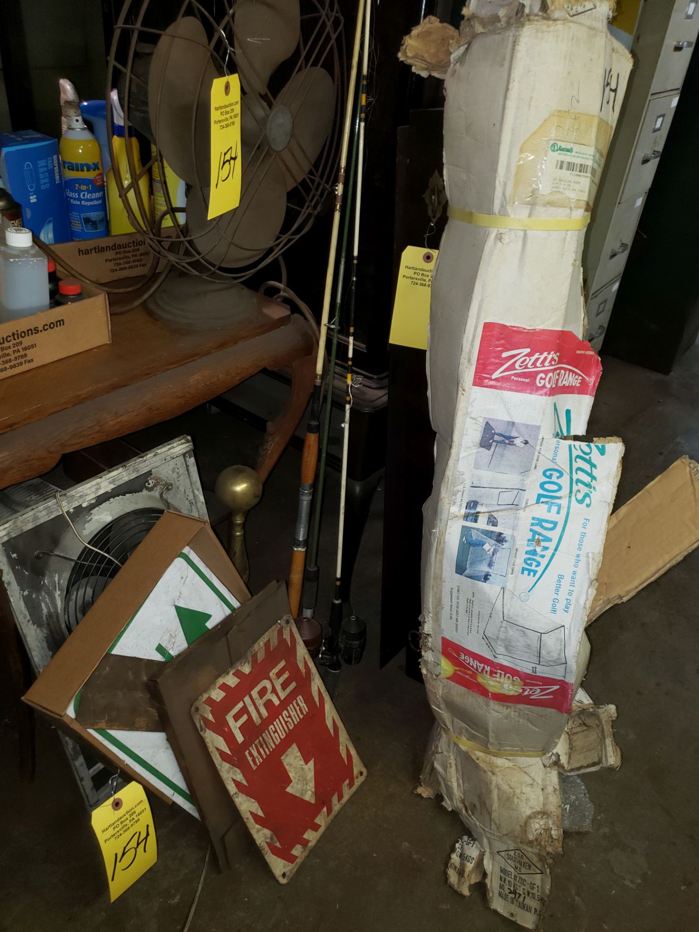 MISC. HOUSEHOLD ITEMS, FANS, FISHING RODS, GOLF - Image 3 of 4